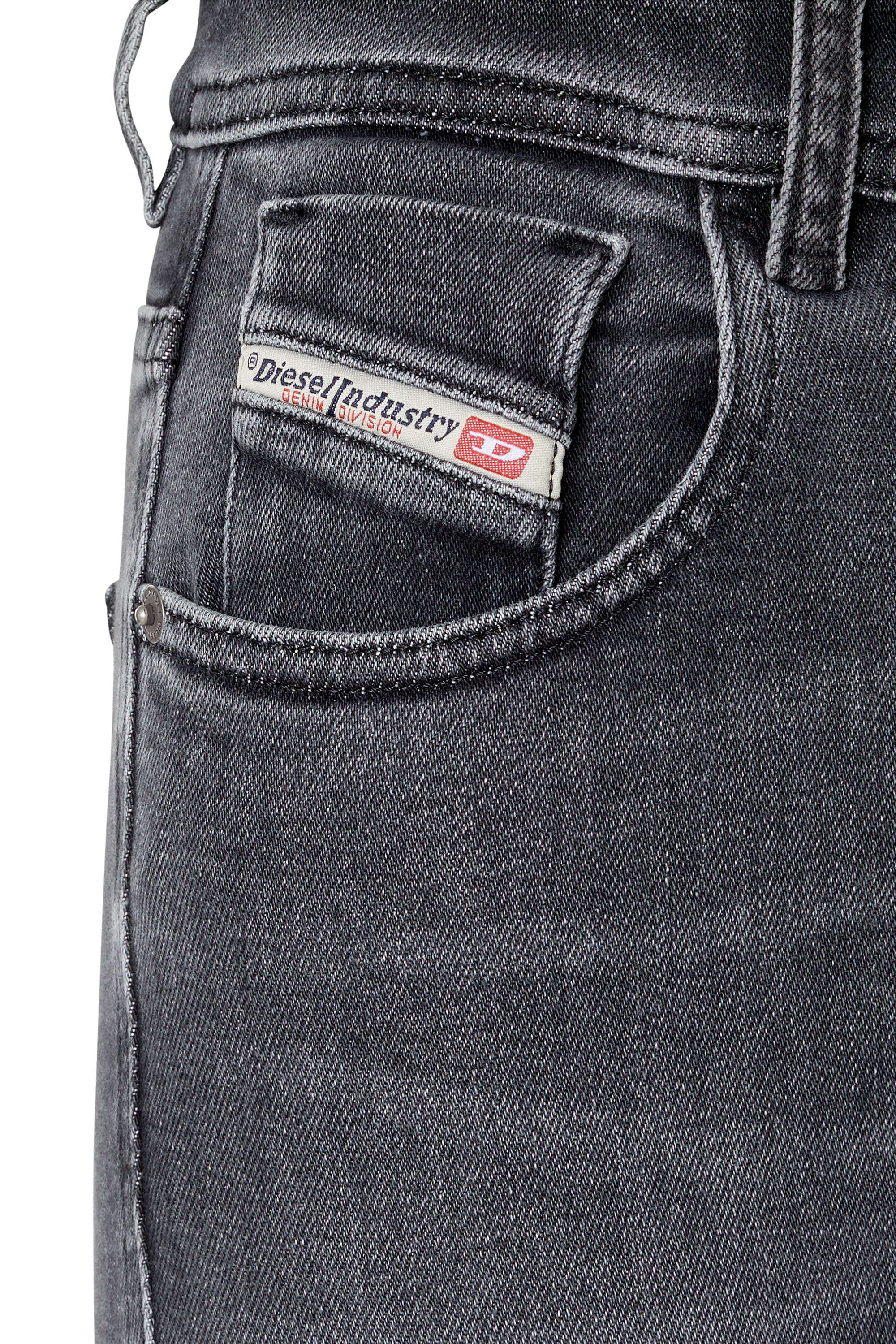 Diesel - Woman Super skinny Jeans 1984 Slandy-High 09D61, Black/Dark grey - Image 5