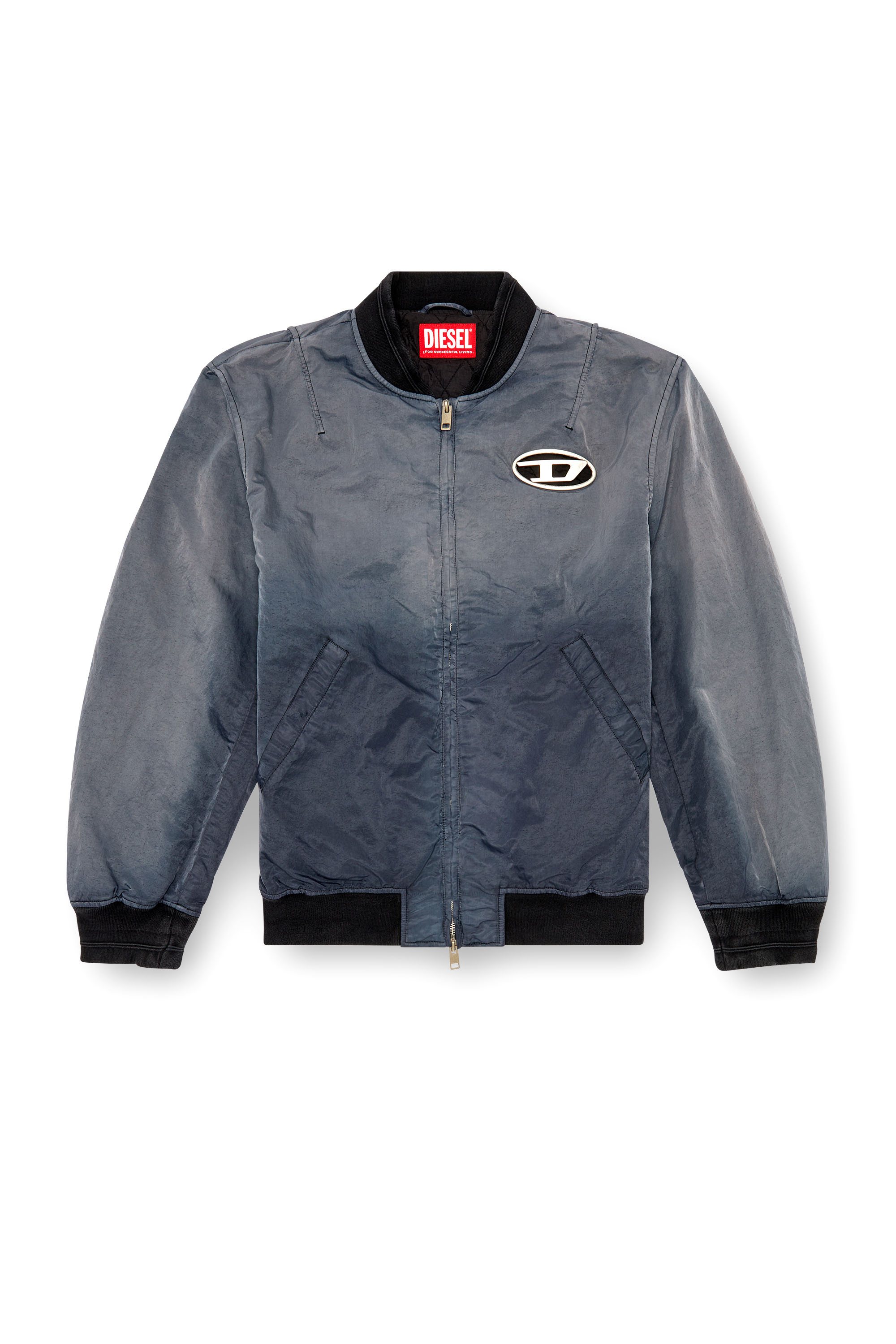 Diesel - J-KEPES, Man Dégradé padded bomber jacket in Grey - Image 3