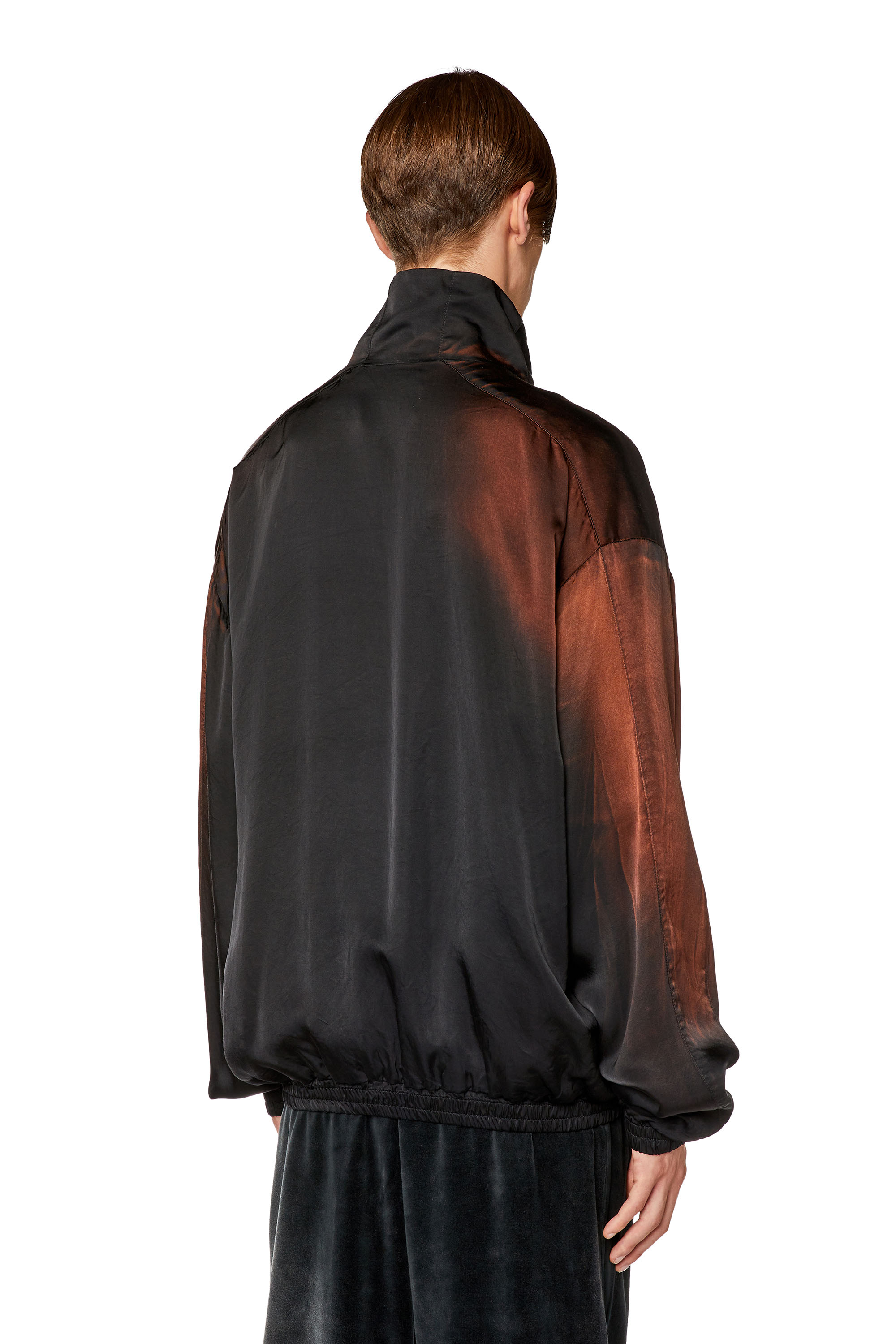 Diesel - J-SMASH, Man Jacket in solarised satin in Black - Image 4