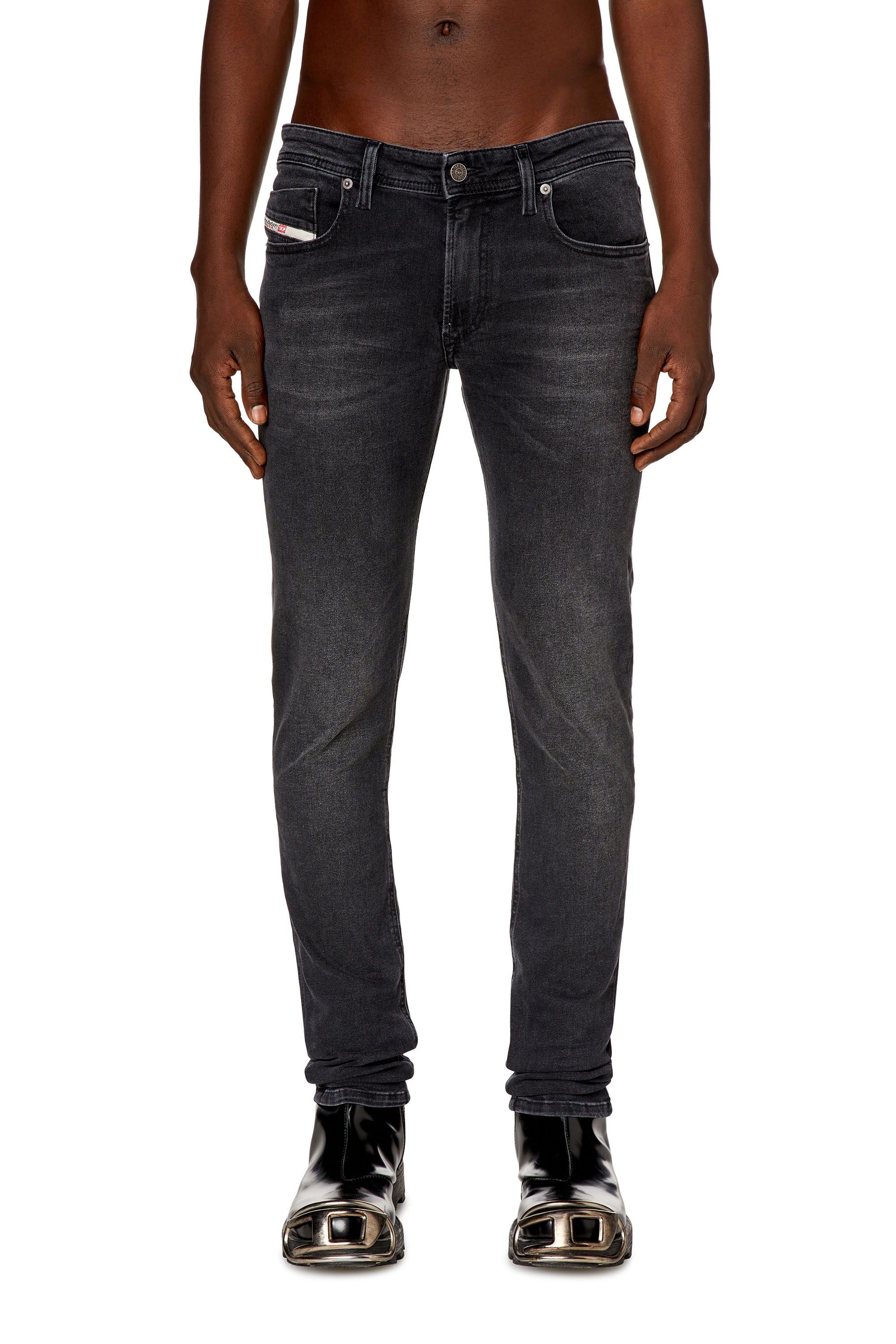 Diesel - Man Skinny Jeans 1979 Sleenker 0PFAS, Black/Dark grey - Image 1