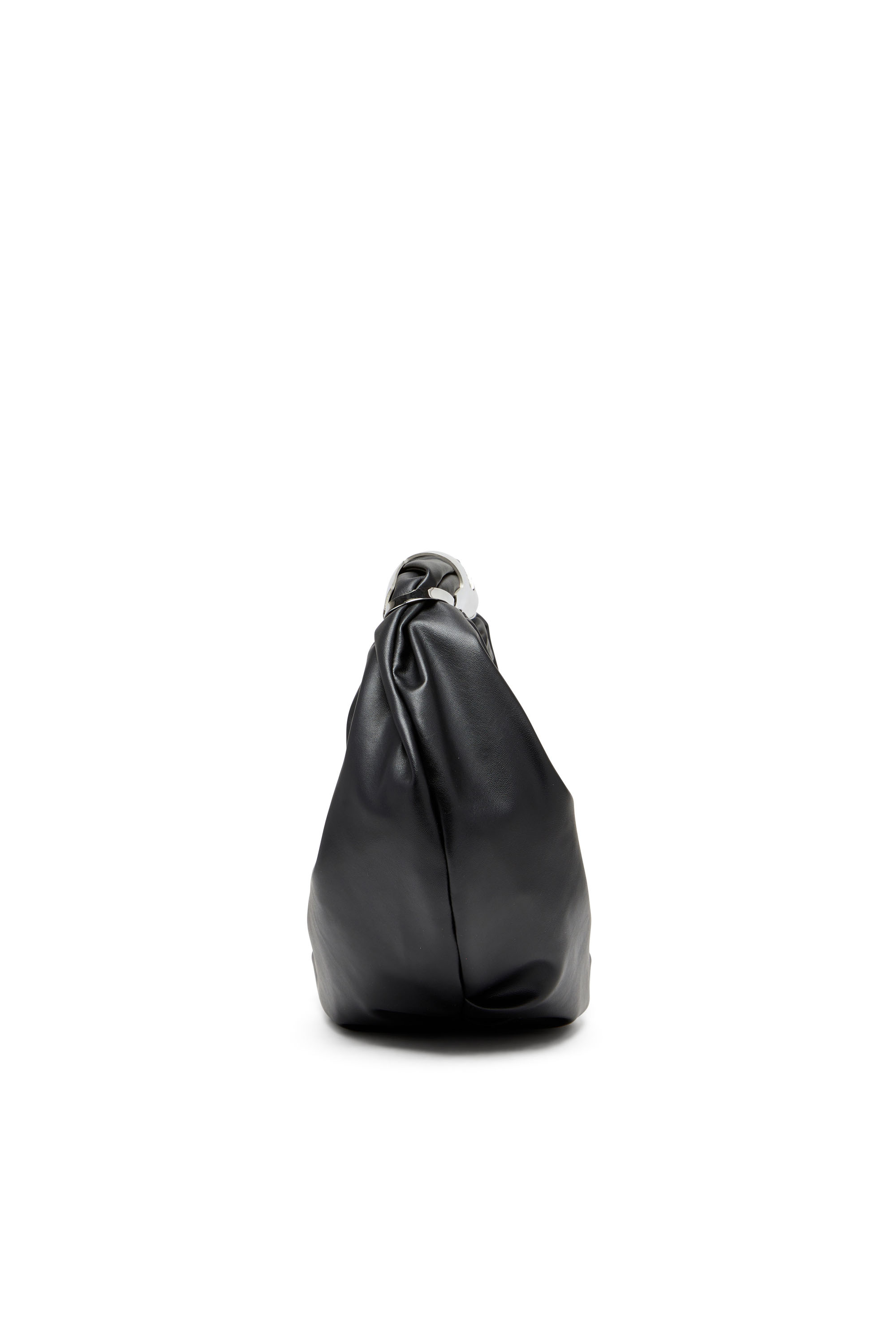 Diesel - GRAB-D HOBO S, Woman Grab-D S-Hobo bag with Oval D handle in Black - Image 3