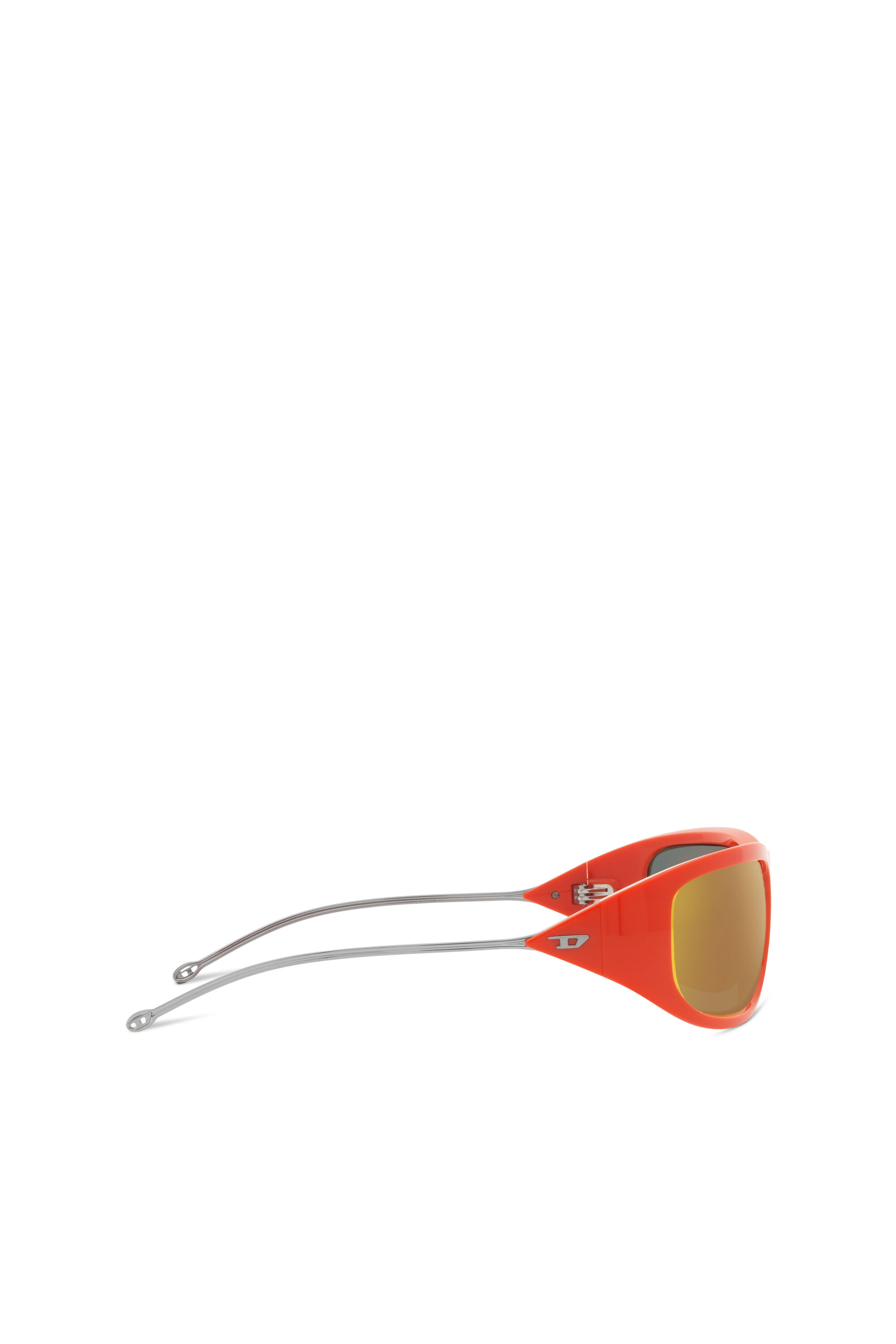 Diesel - 0DL3001, Unisex Wraparound style sunglasses in Orange - Image 5