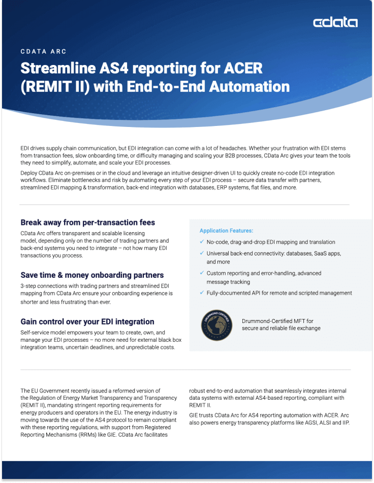 CData Arc Datasheet