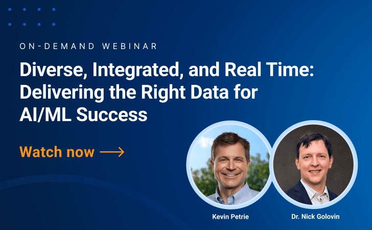 Diverse, Integrated, and Real-Time: Delivering the Right Data for AI/ML Success