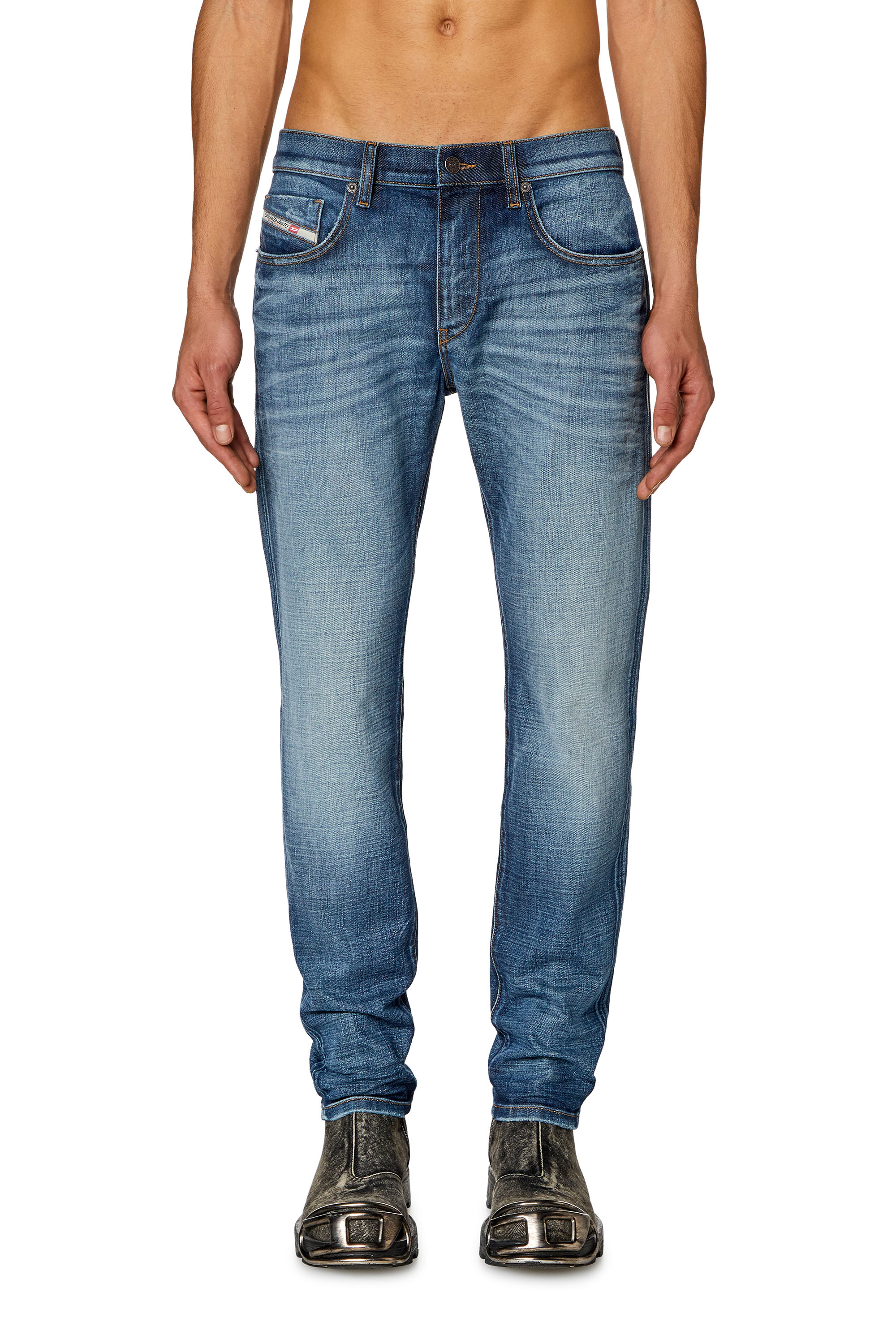 Diesel - Homme Slim Jeans 2019 D-Strukt 0DQAE, Bleu moyen - Image 1