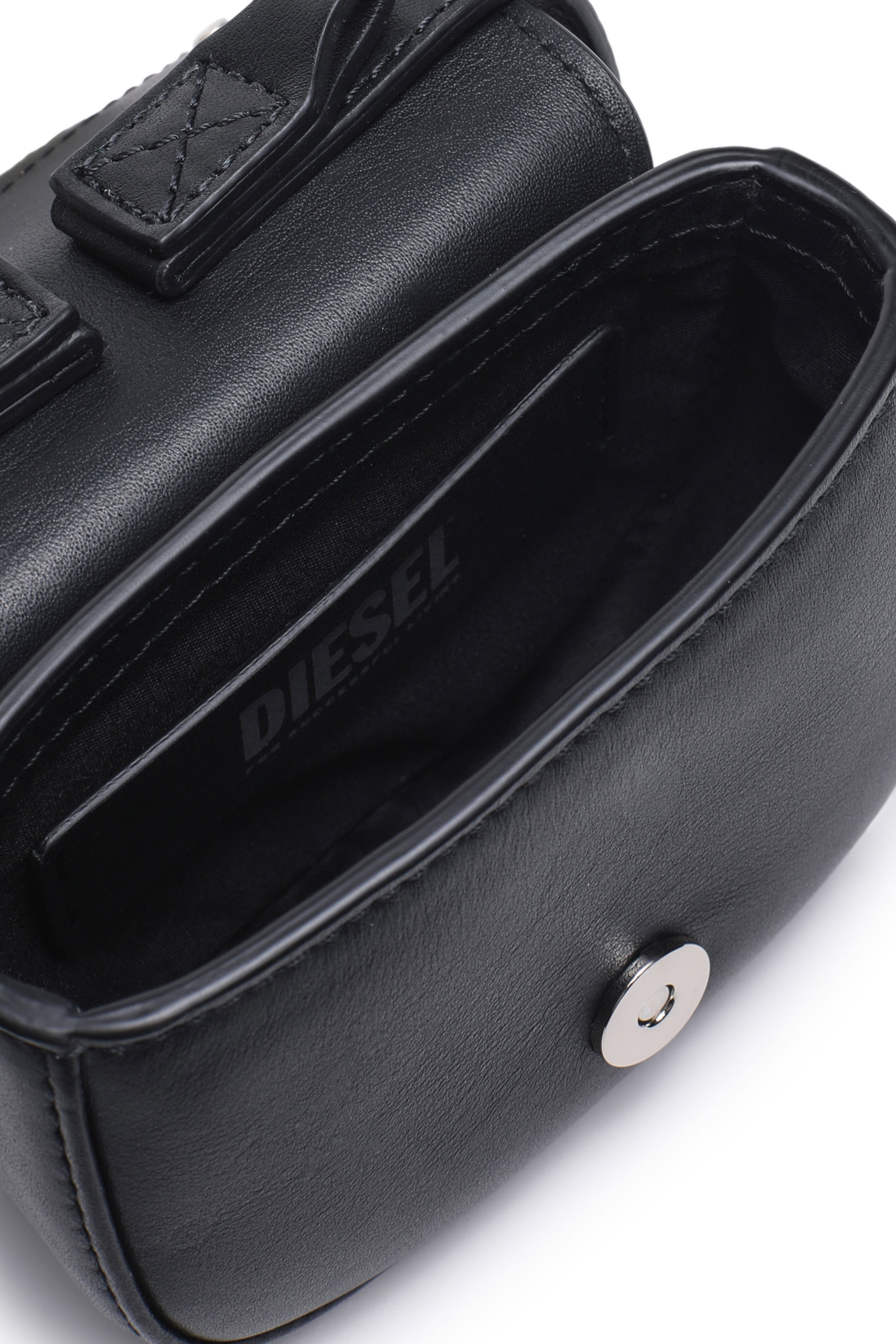 Diesel - 1DR XS, Femme 1DR XS-Mini sac iconique avec plaque D logo in Noir - Image 7