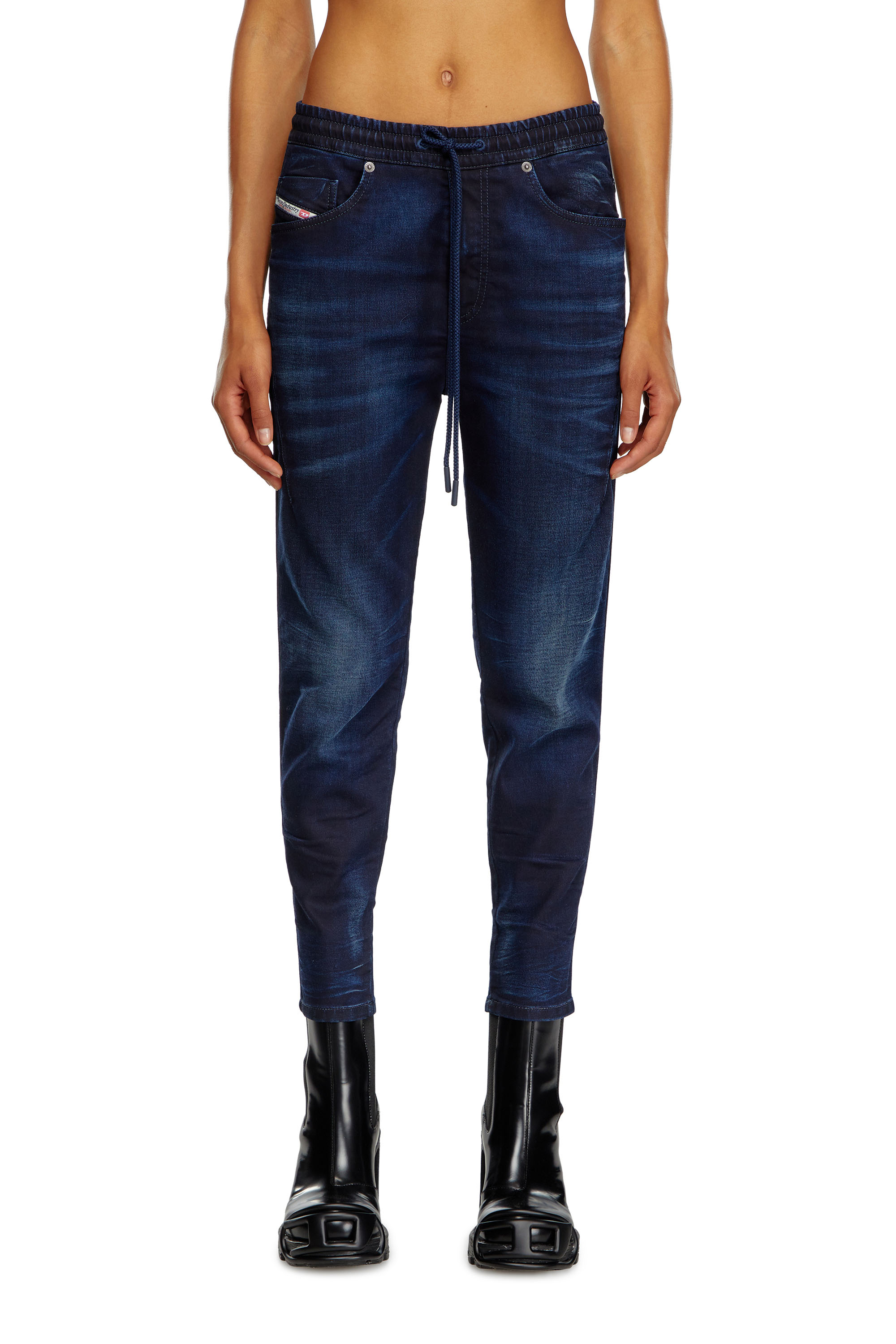 Diesel - Femme Boyfriend 2041 D-Fayza Joggjeans® 09J35, Bleu Foncé - Image 1