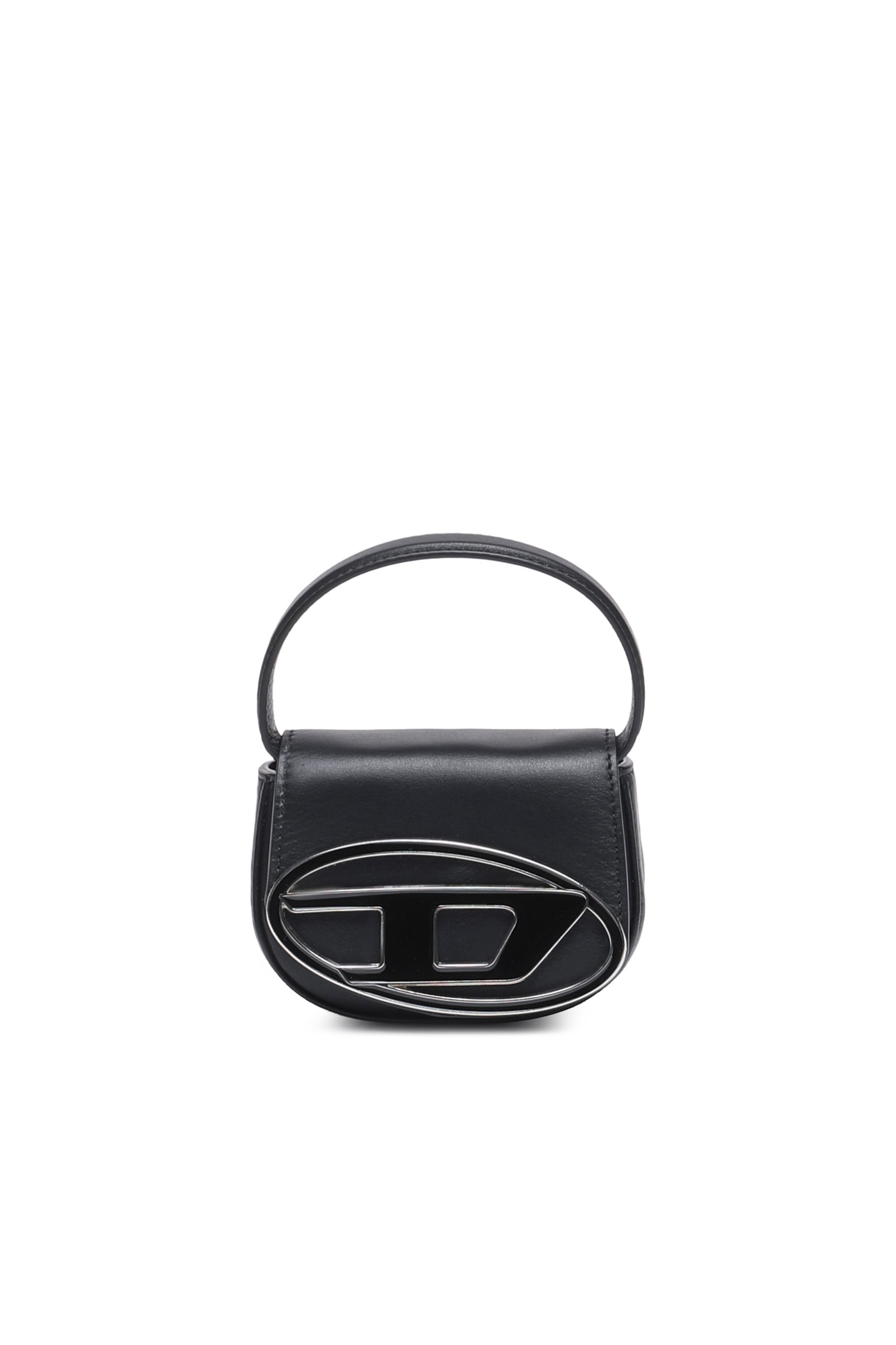 Diesel - 1DR XS, Femme 1DR XS-Mini sac iconique avec plaque D logo in Noir - Image 1