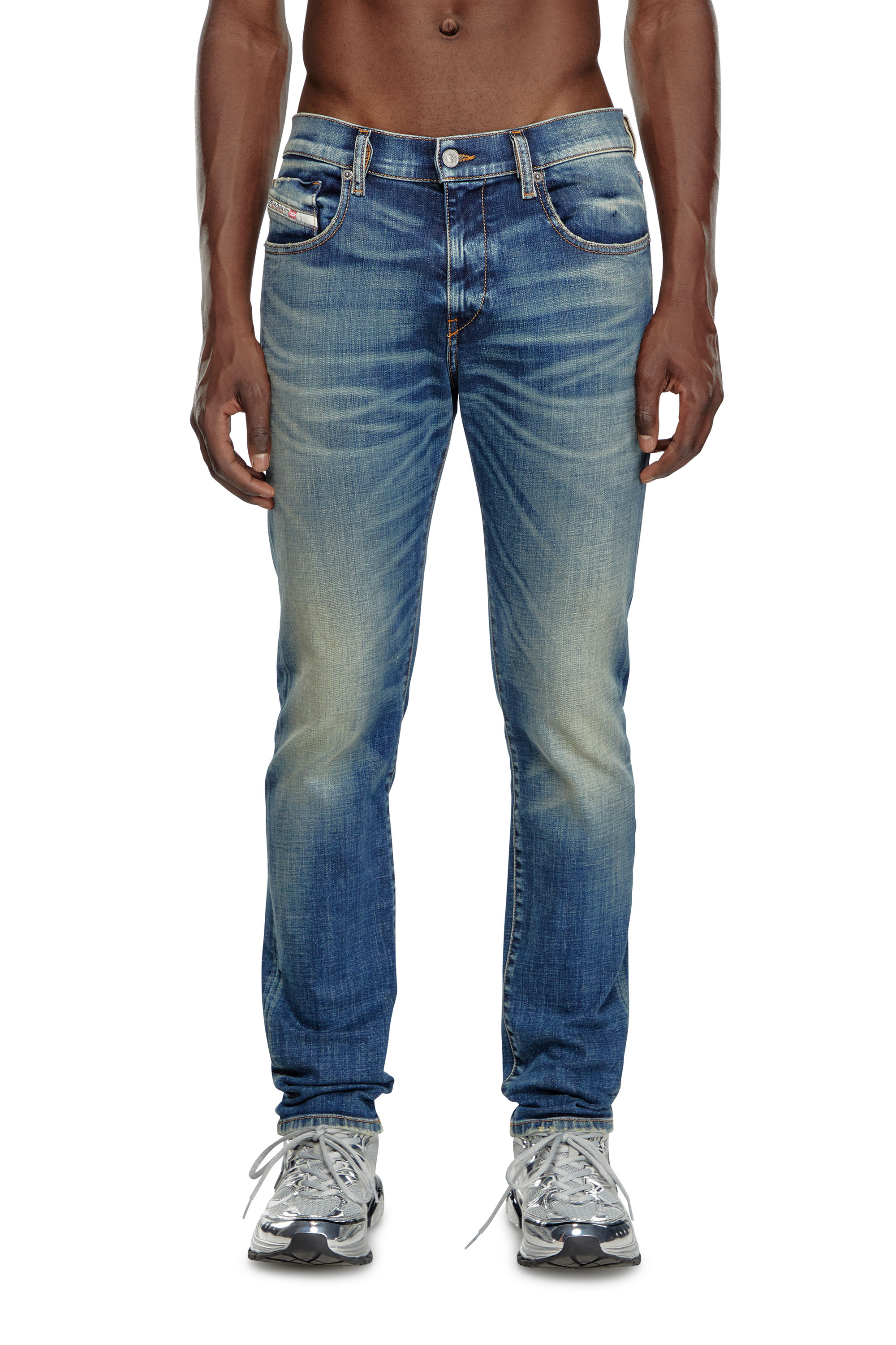 Diesel - Man's Slim Jeans 2019 D-Strukt 09J50, Medium blue - 1