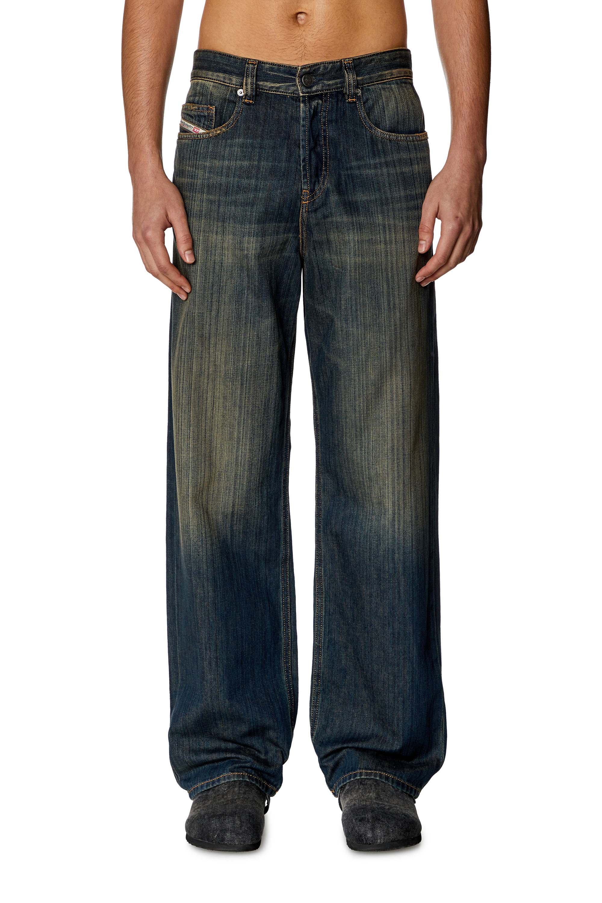 Diesel - Man's Relaxed Jeans 2001 D-Macro 09I20, Dark Blue - 1