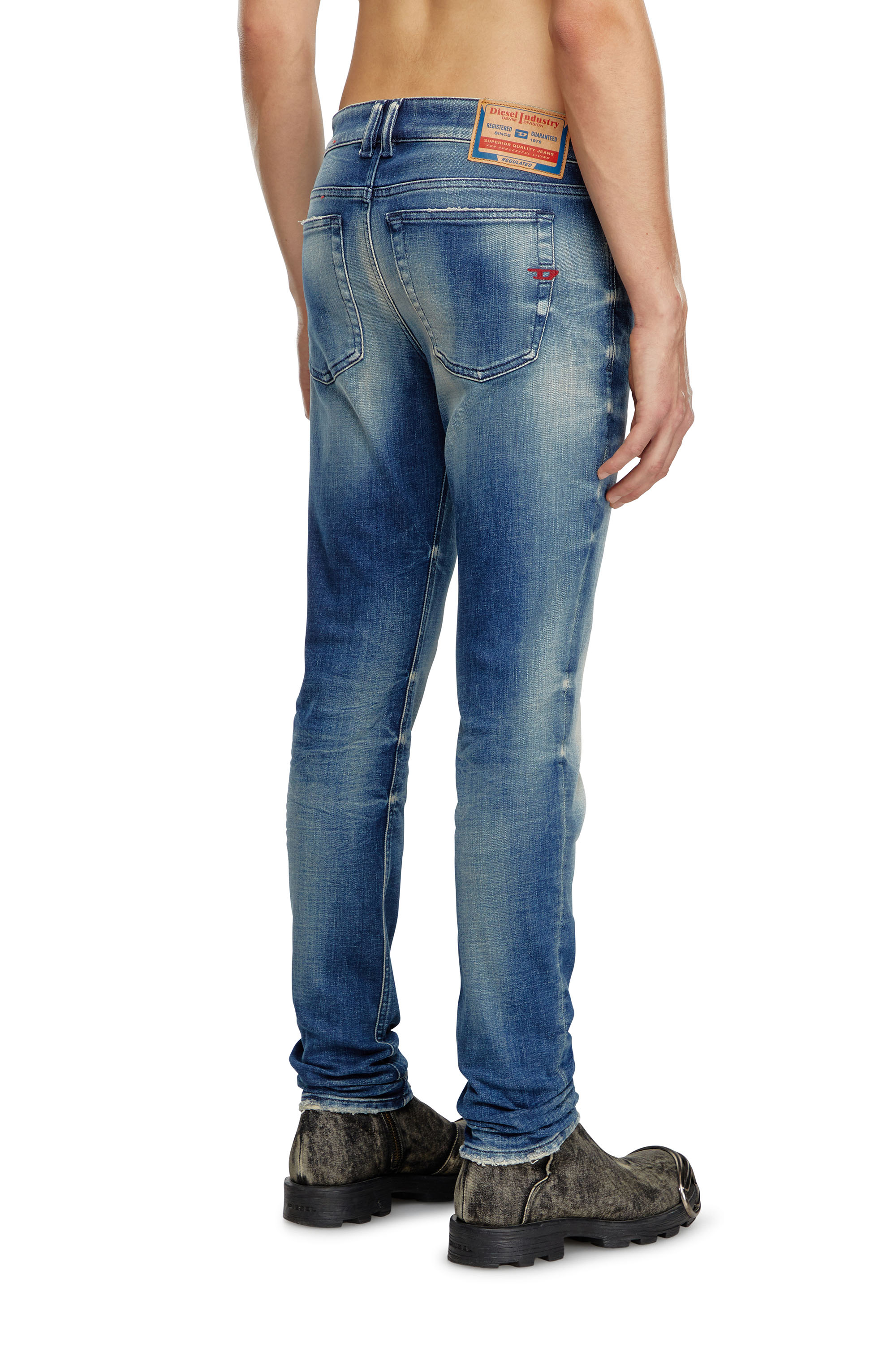 Diesel - Man's Skinny Jeans 1979 Sleenker 09J24, Medium blue - 4