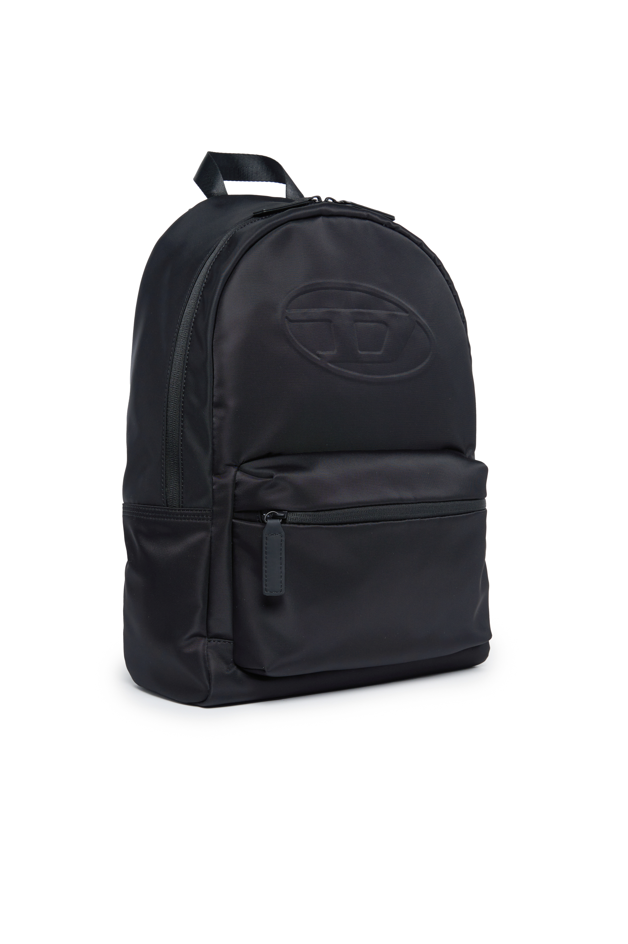Diesel - WOVAL, Unisex Nylon backpack with embossed Oval D in Black - Image 3
