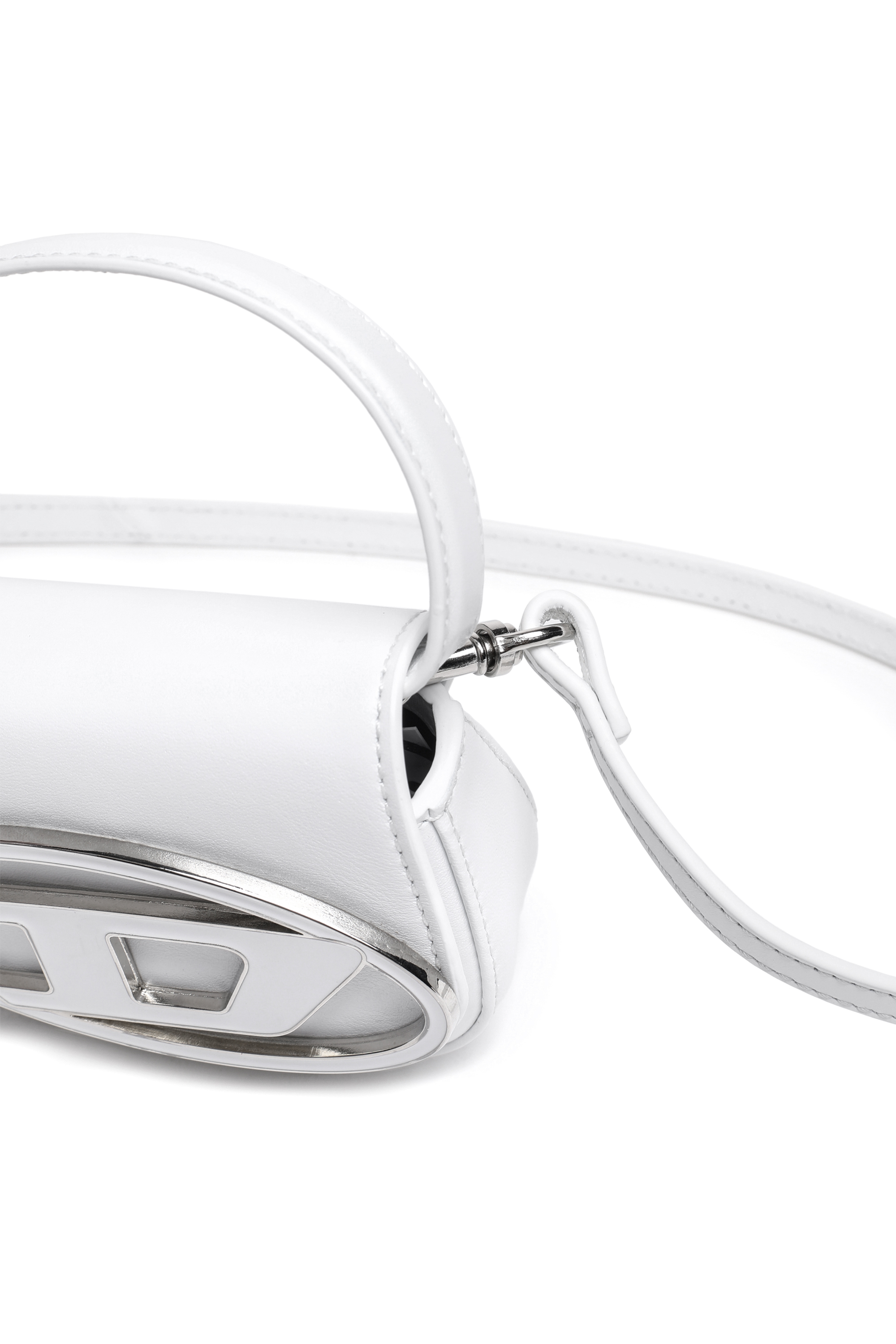 Diesel - 1DR XS, Femme 1DR XS-Mini sac iconique avec plaque D logo in Blanc - Image 5