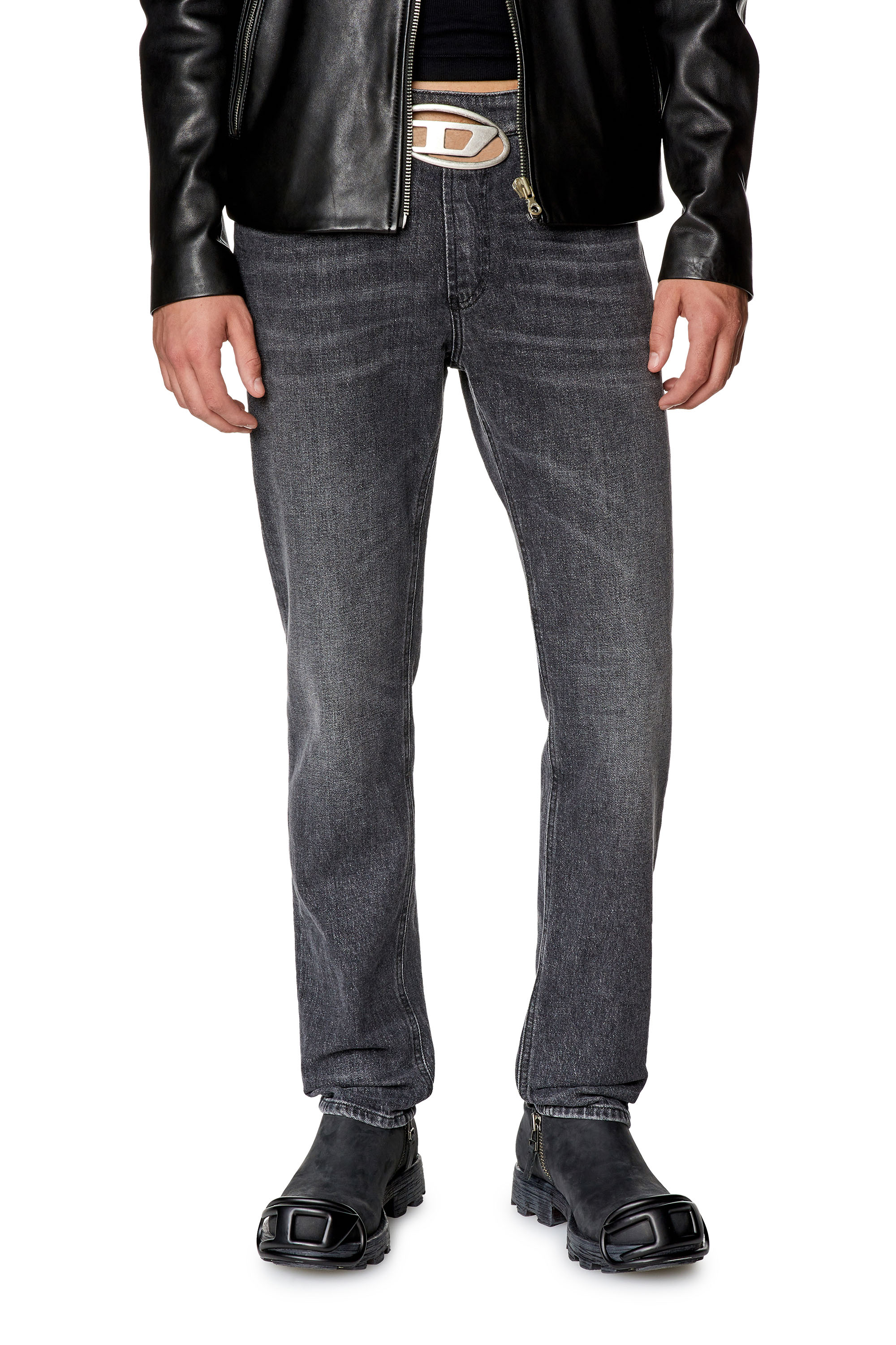 Diesel - Homme Slim Jeans 2019 D-Strukt 0CKAH, Noir/Gris foncé - Image 1