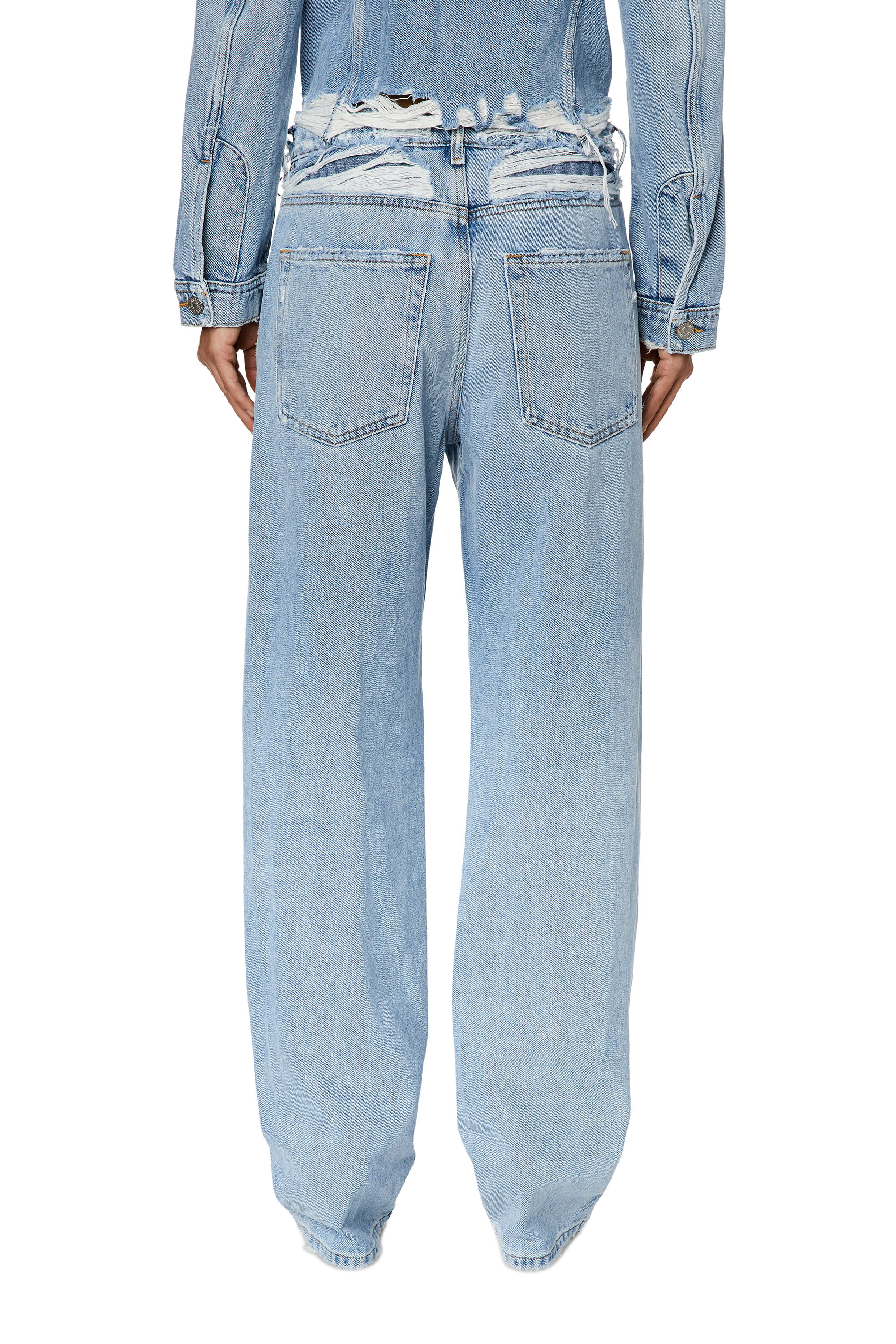 Diesel - Femme Straight Jeans D-Ark 007S3, Bleu Clair - Image 3