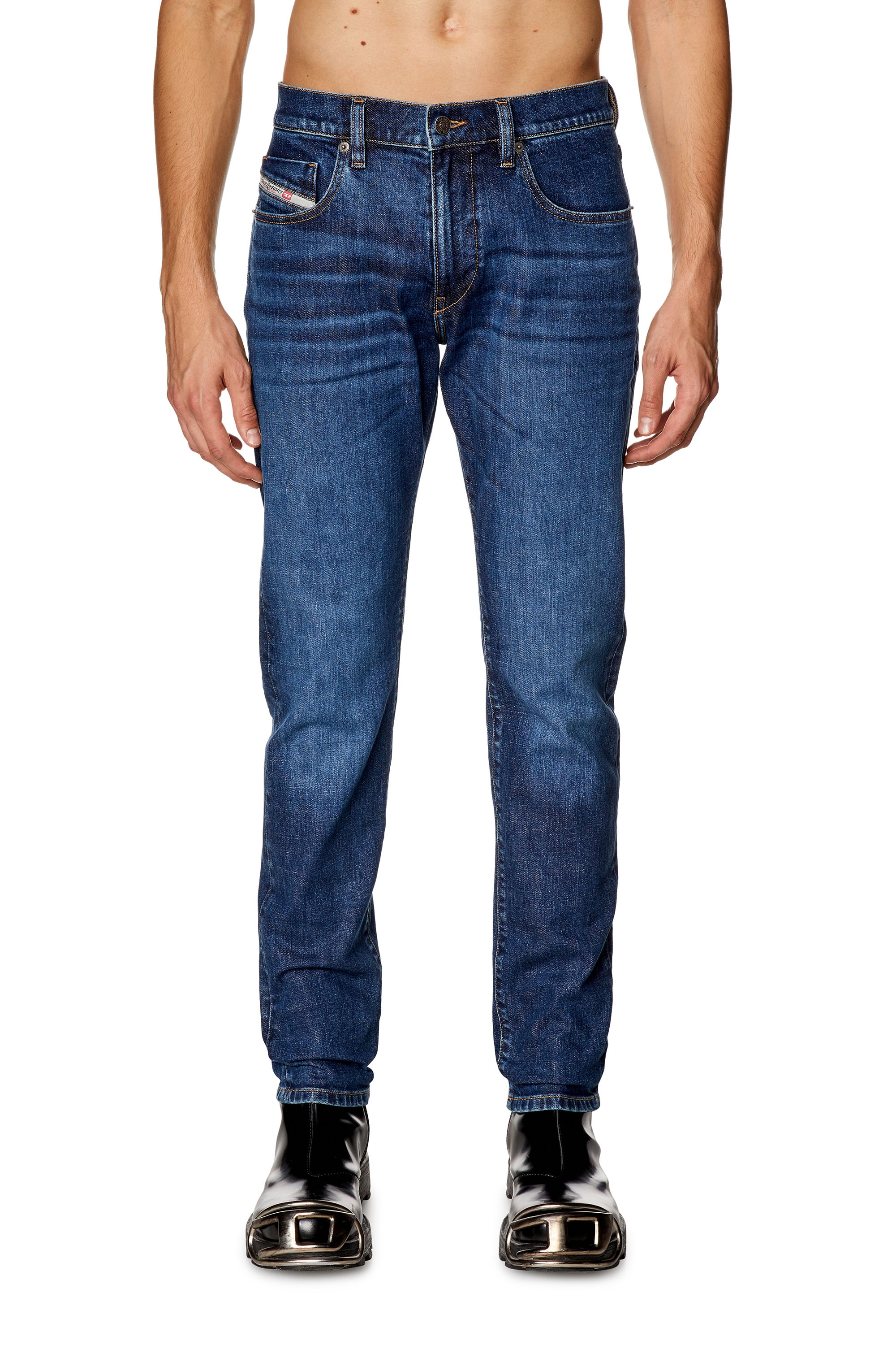 Diesel - Homme Slim Jeans 2019 D-Strukt 0PFAZ, Bleu Foncé - Image 1