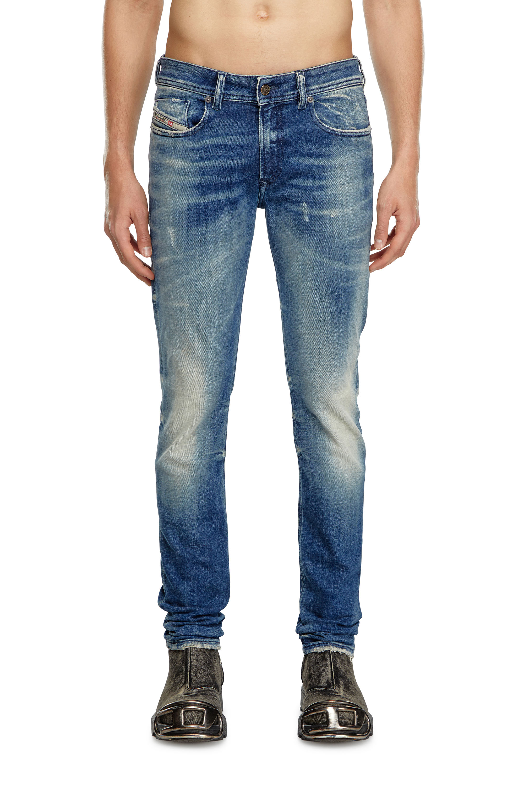 Diesel - Man's Skinny Jeans 1979 Sleenker 09J24, Medium blue - 1