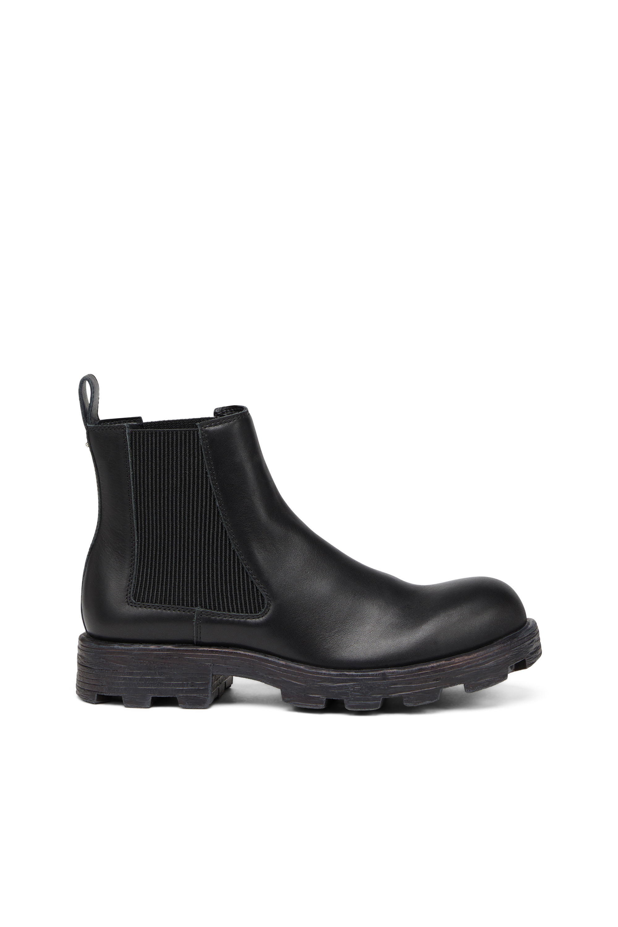 Diesel - D-HAMMER LCH, Homme D-Hammer-Bottes Chelsea en cuir avec semelle épaisse in Noir - Image 1