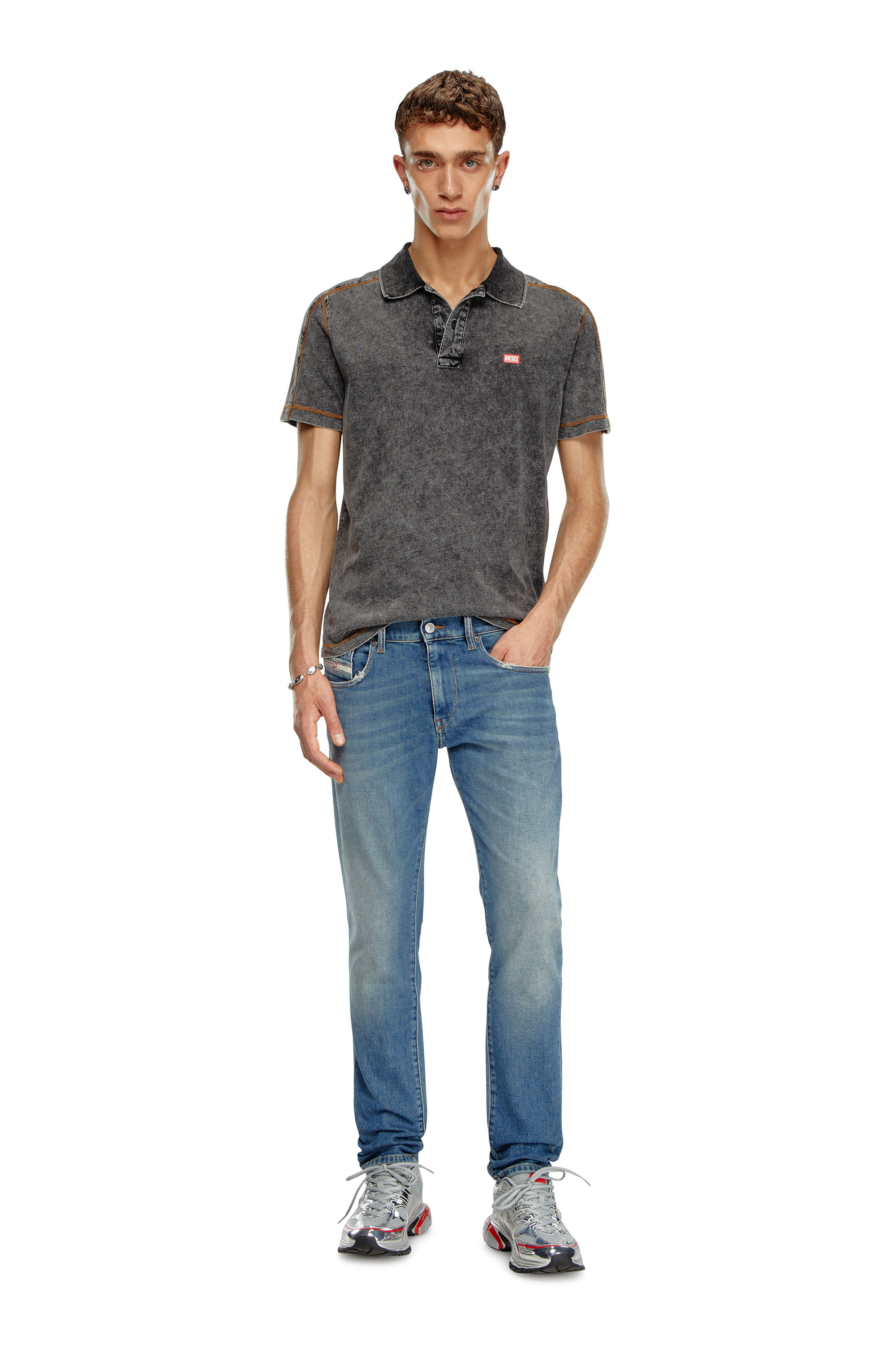 Diesel - Homme Slim Jeans 2019 D-Strukt 0GRDG, Bleu Clair - Image 2