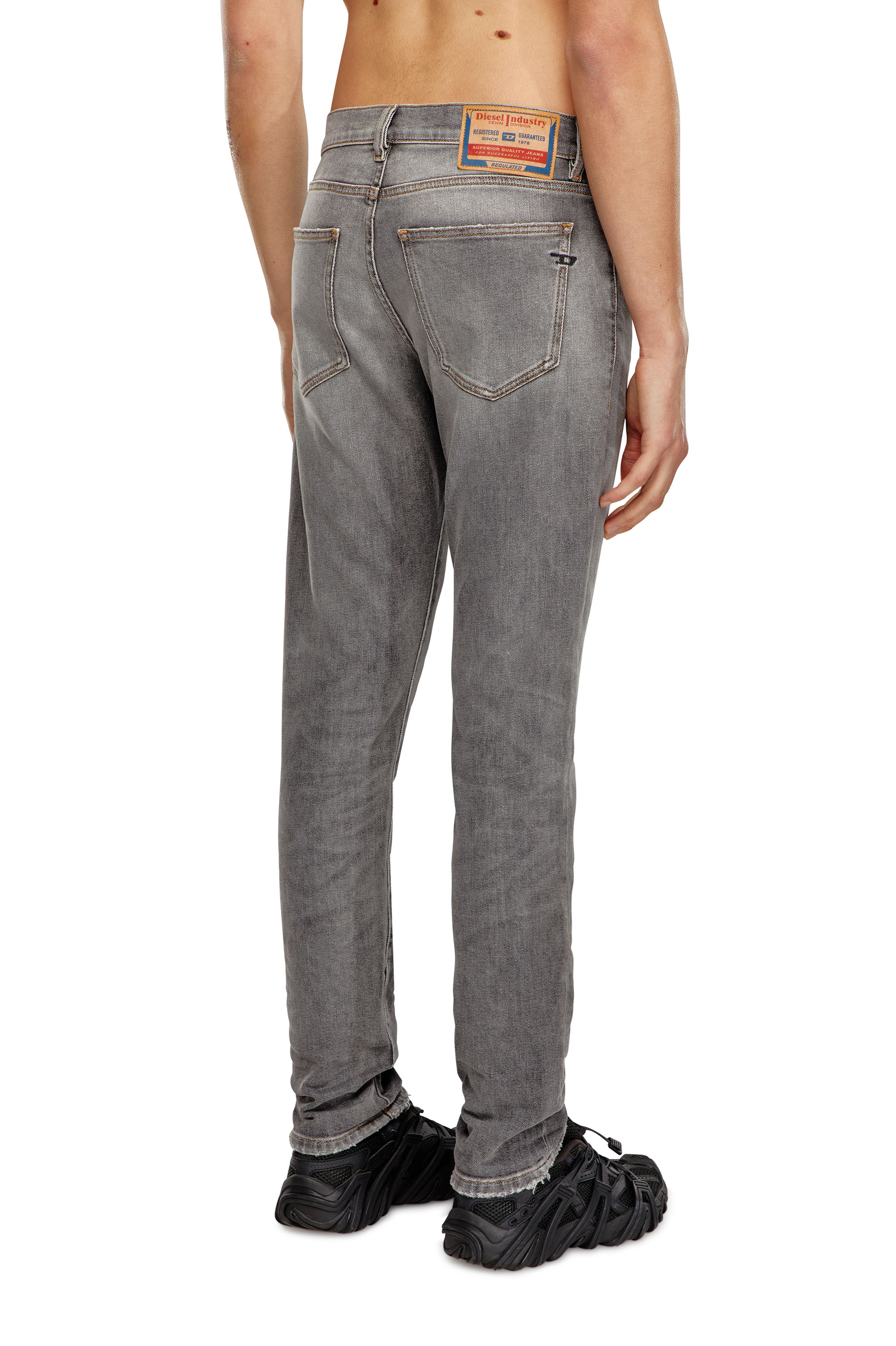 Diesel - Homme Slim Jeans 2019 D-Strukt 09H44, Gris - Image 4