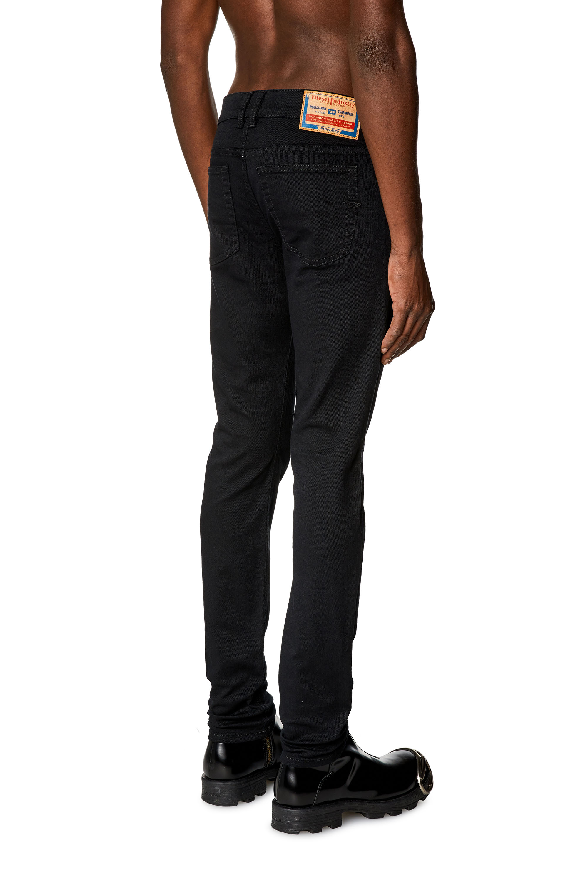 Diesel - Man's Skinny Jeans 1979 Sleenker 09C51, Black/Dark grey - 4