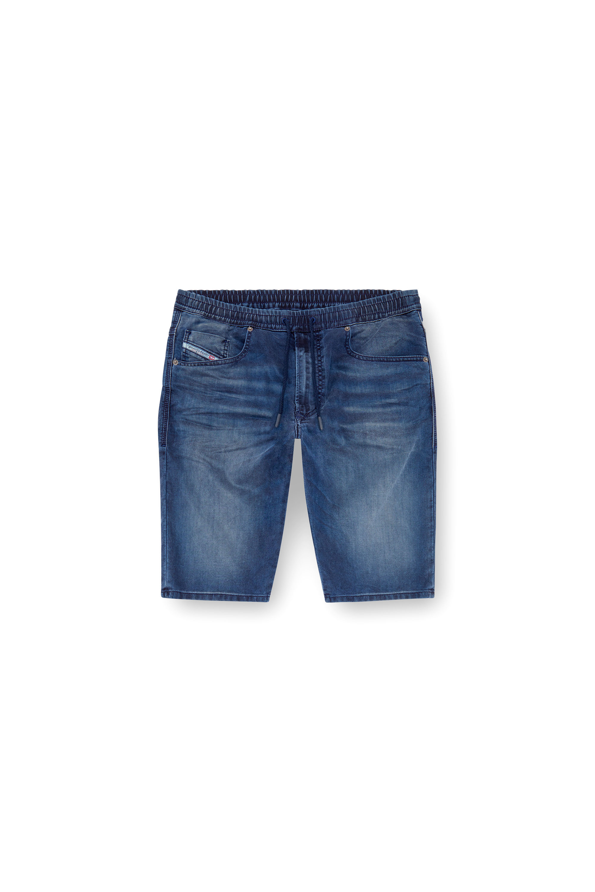 Diesel - 2033 D-KROOLEY-SHORT JOGG, Man's Chino shorts in JoggJeans in Medium blue - 3