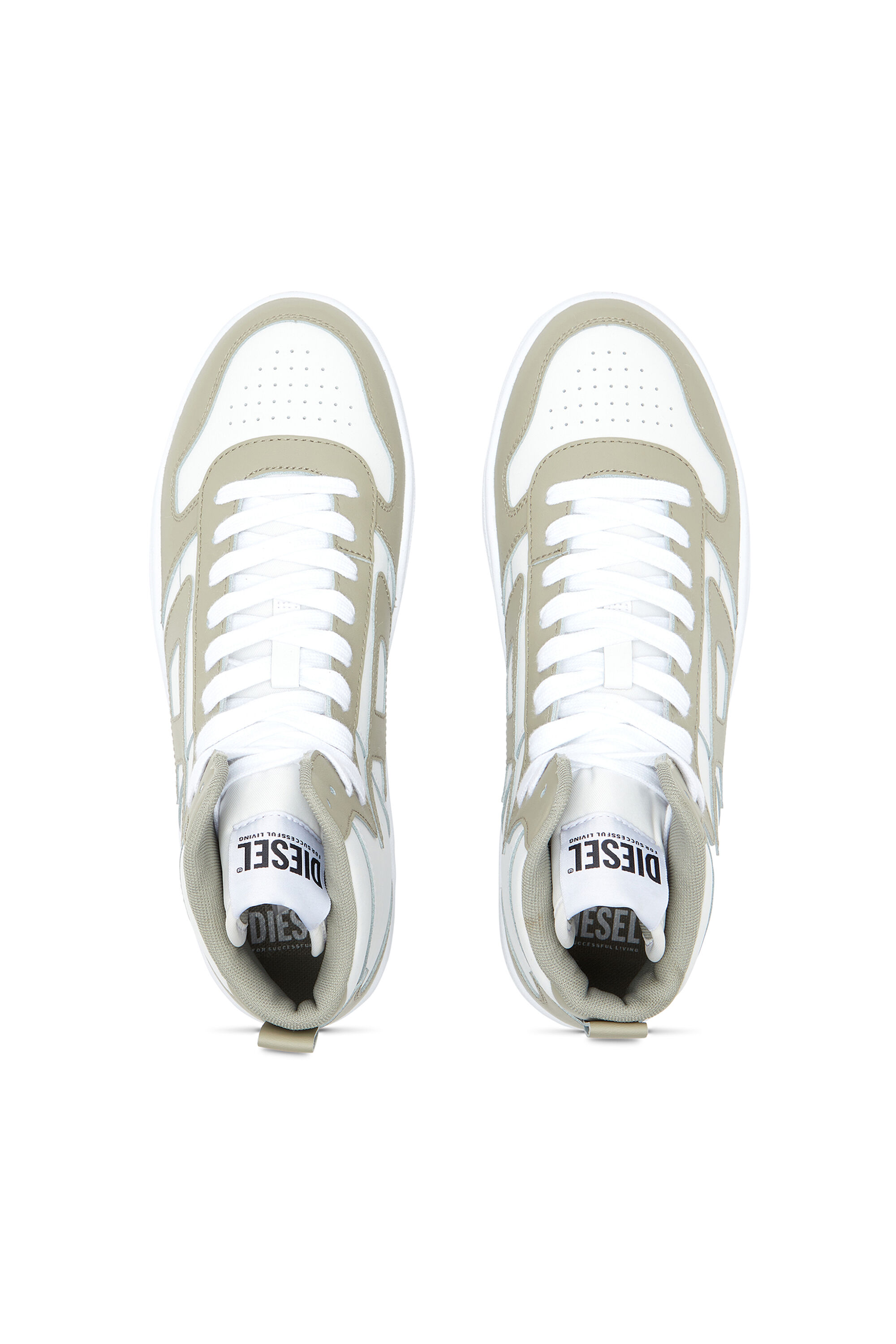 Diesel - S-UKIYO V2 MID, Homme S-Ukiyo-Sneakers montantes en cuir in Polychrome - Image 4