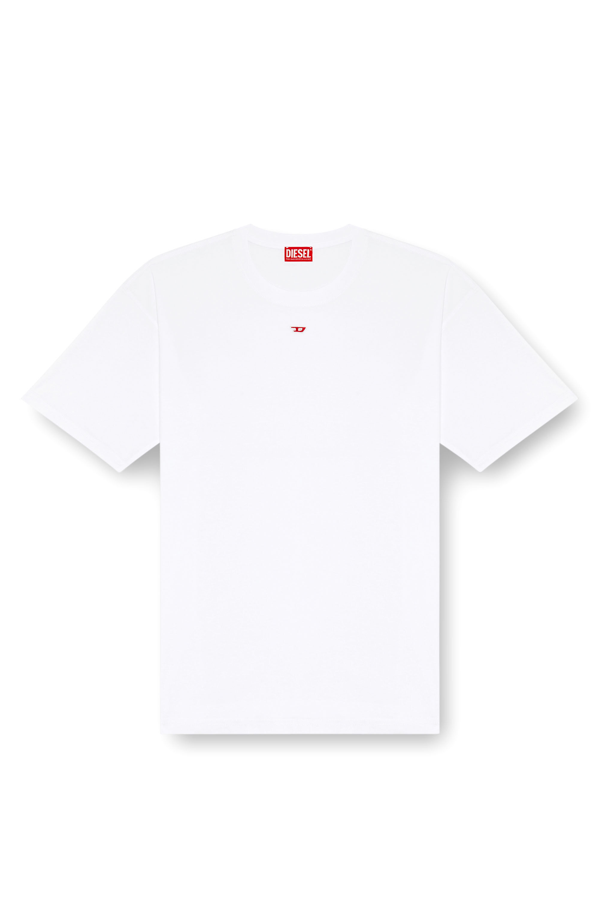 Diesel - T-BOXT-D, Mixte T-shirt avec empiècement D brodé in Blanc - Image 2