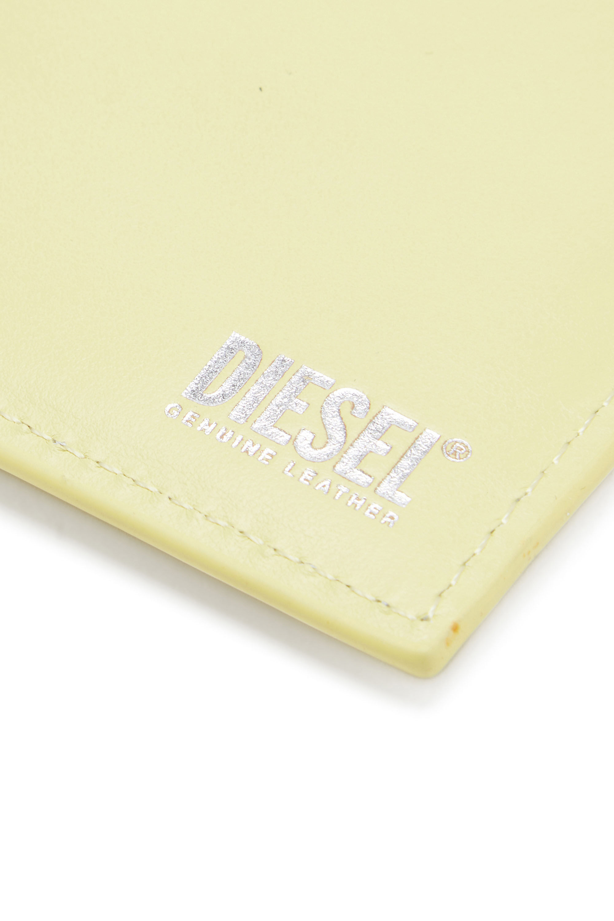 Diesel - 1DR CARD HOLDER I, Femme Porte-cartes en cuir pastel in Jaune - Image 4