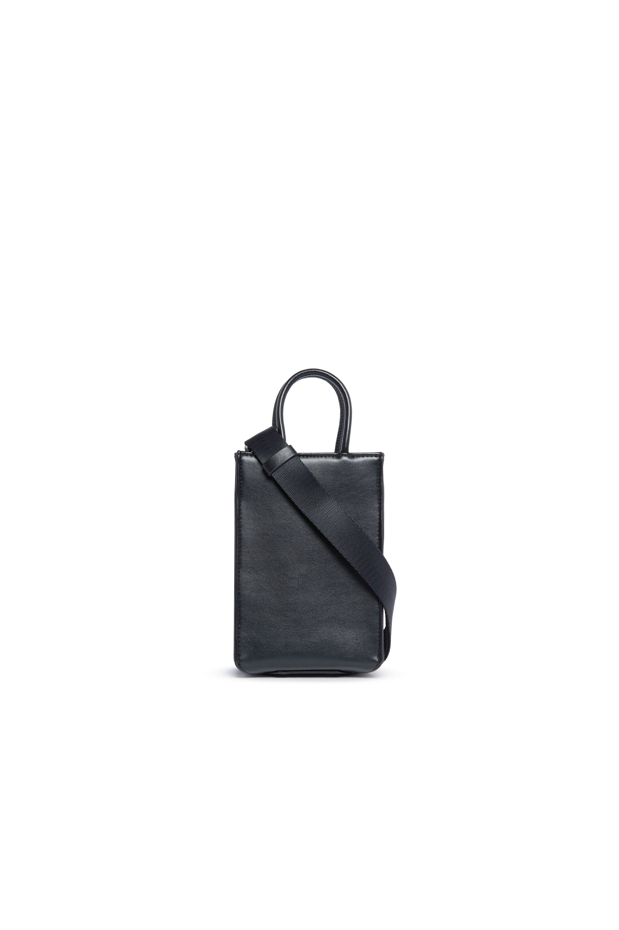 Diesel - DSL 3D SHOPPER MINI, Mini sac tote avec logo embossé Femme in Noir - 2