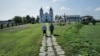 The Catholic church in the village of Ozernoye, where the descendants of Poles who were deported to Kazakhstan live.