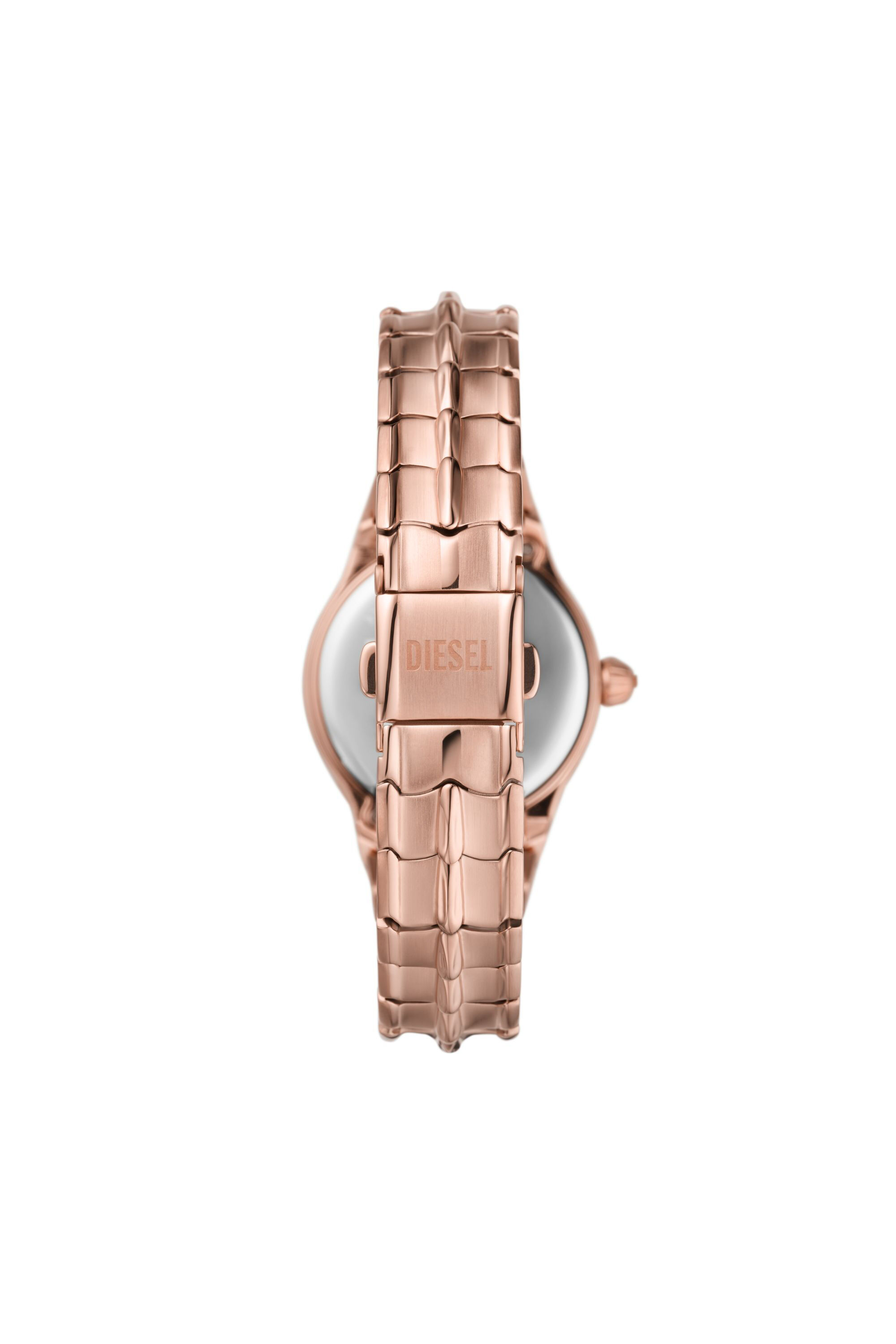 Diesel - DZ5604, Woman's Vert three-hand rose gold-tone stainless steel watch in Pink - 2