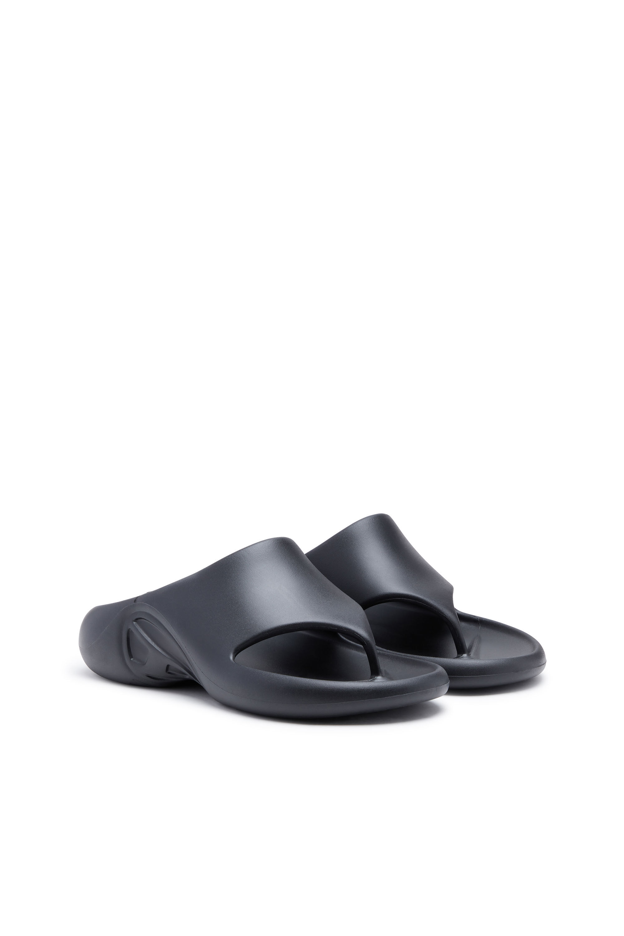 Diesel - SA-MAUI X, Unisex Sa-Maui-Rubber mule flip-flop in Black - Image 2