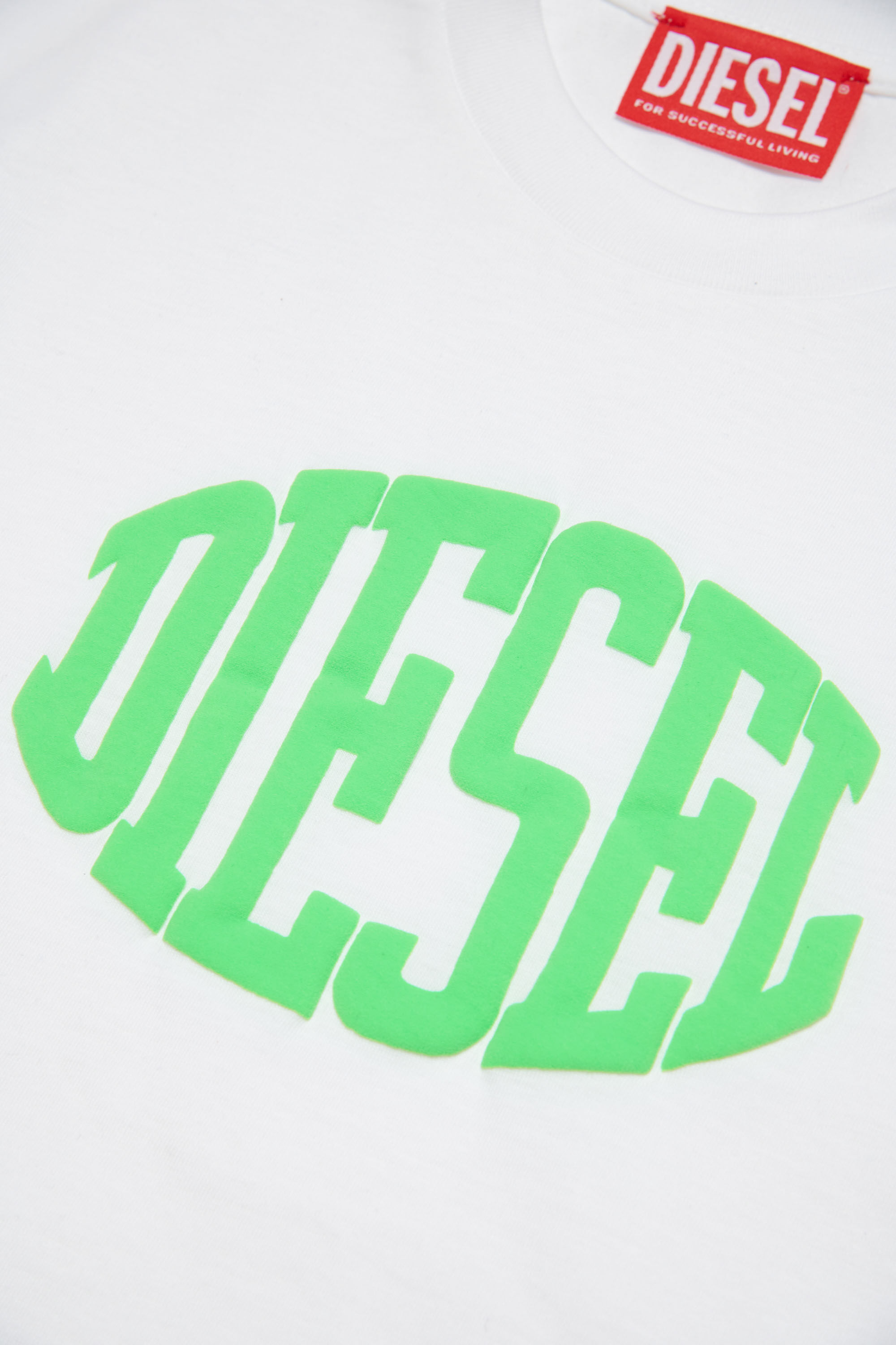 Diesel - TMUST OVER, Man T-shirt with collegiate logo in White - Image 3