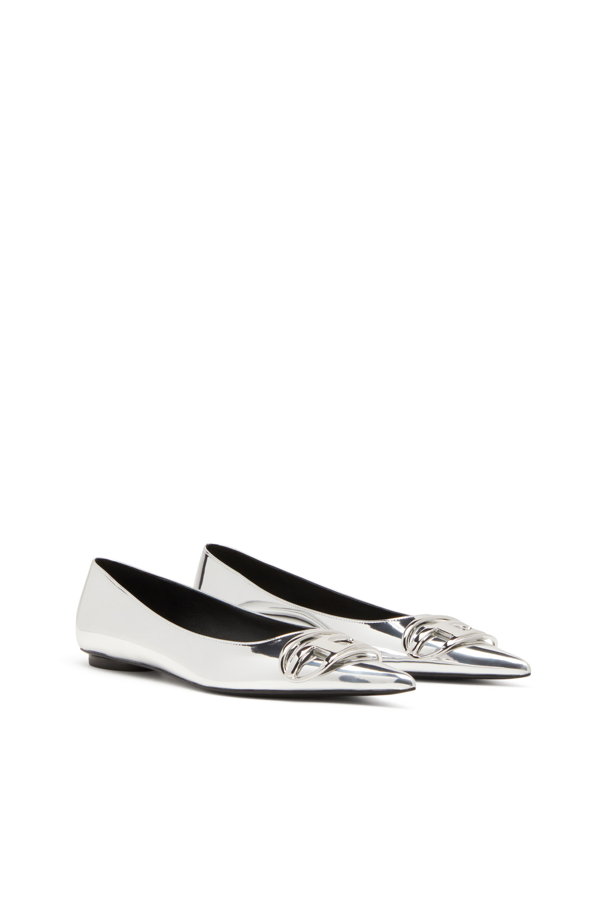 Diesel - D-VENUS BAL, Woman D-Venus-Ballerina flats with mirror finish in Silver - Image 2