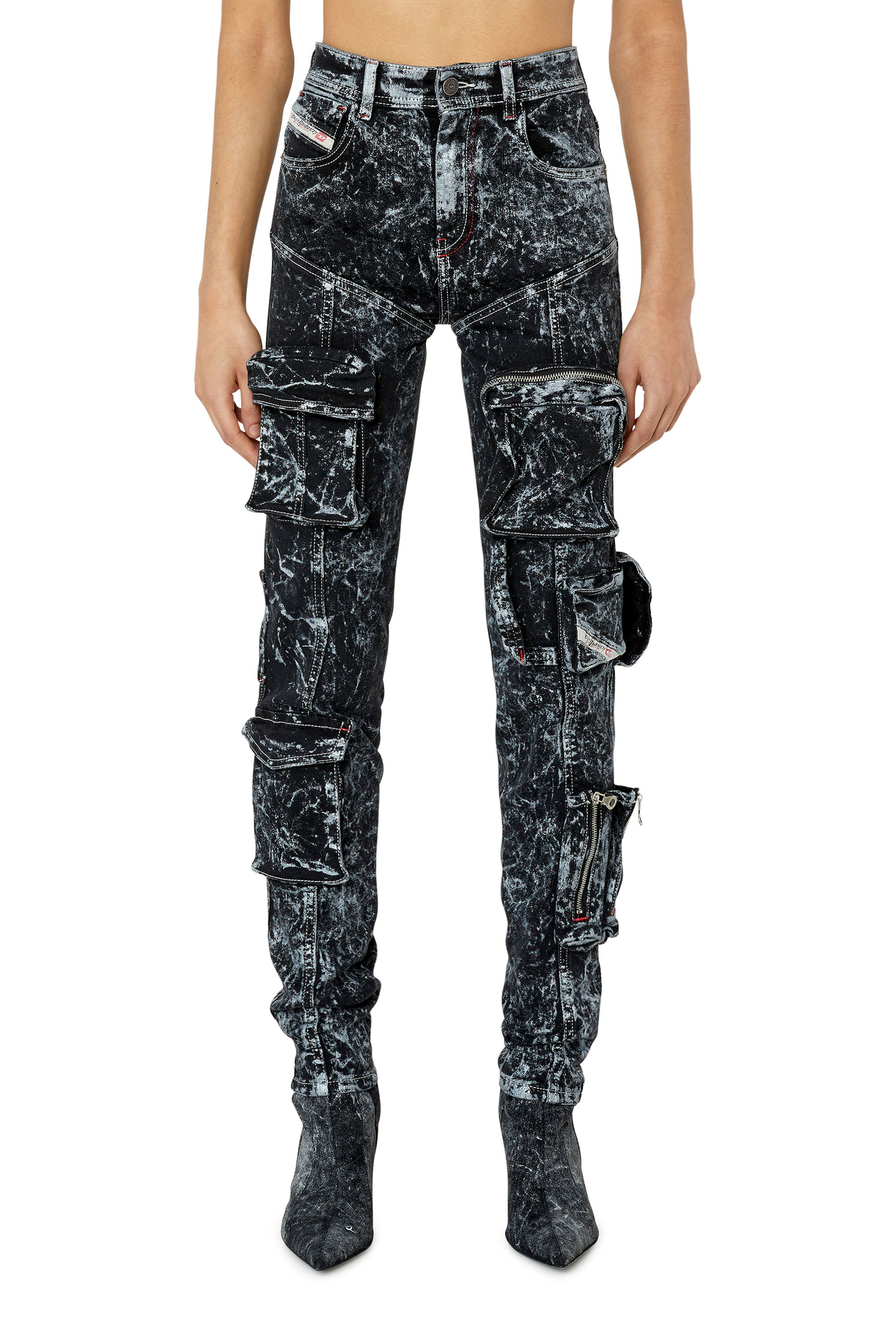 Diesel - Woman Super skinny Jeans 1984 Slandy-High 0EMAZ, Black/Dark grey - Image 1