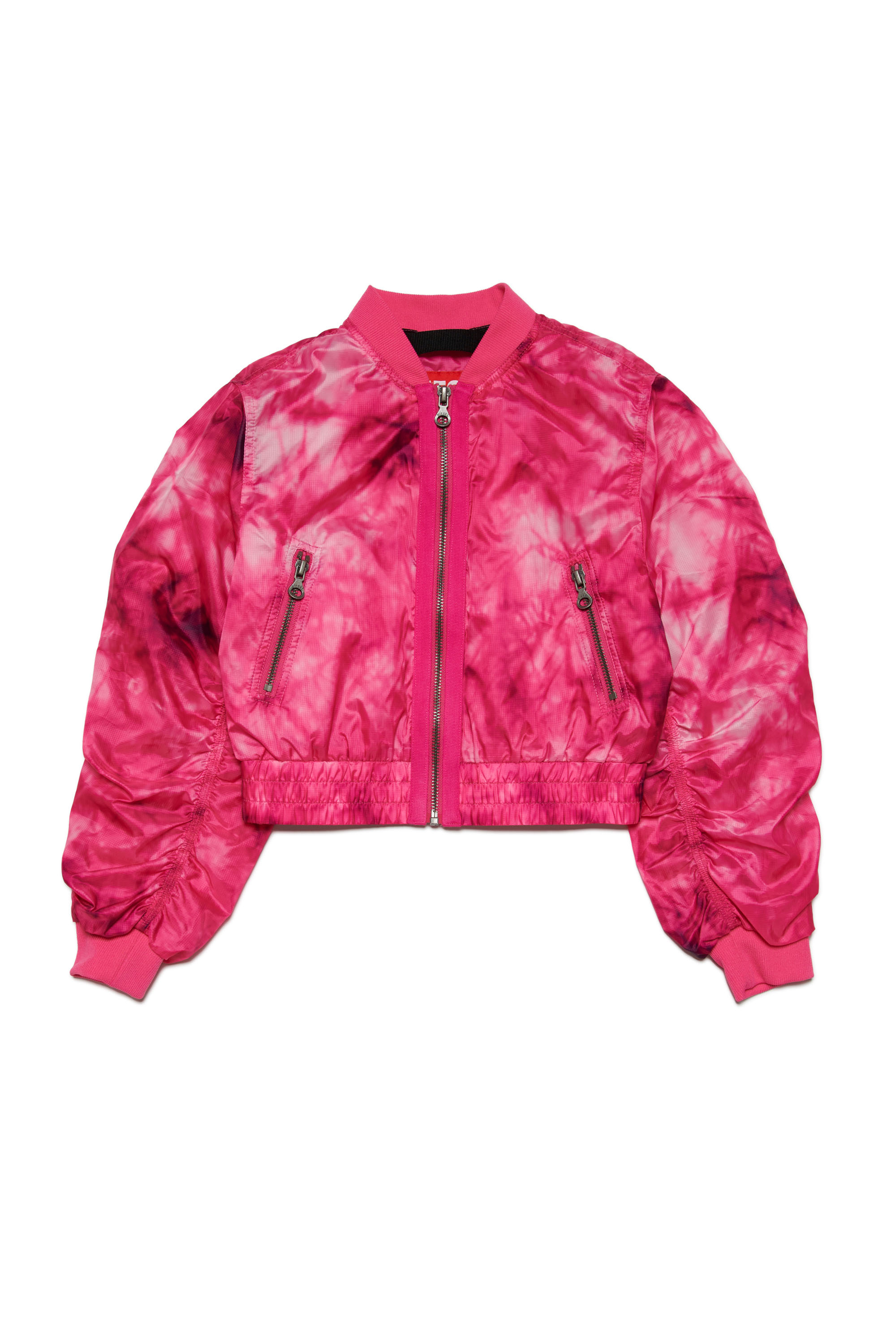 Diesel - JOAK, Woman Bomber jacket in tie-dye ripstop in Pink - Image 1