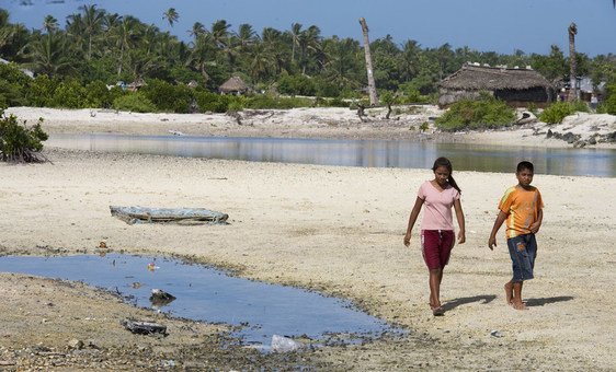 Kiribati como muchos pequeños Estados insulares sufre desproporcionadamente las consecuencias del cambio climático.