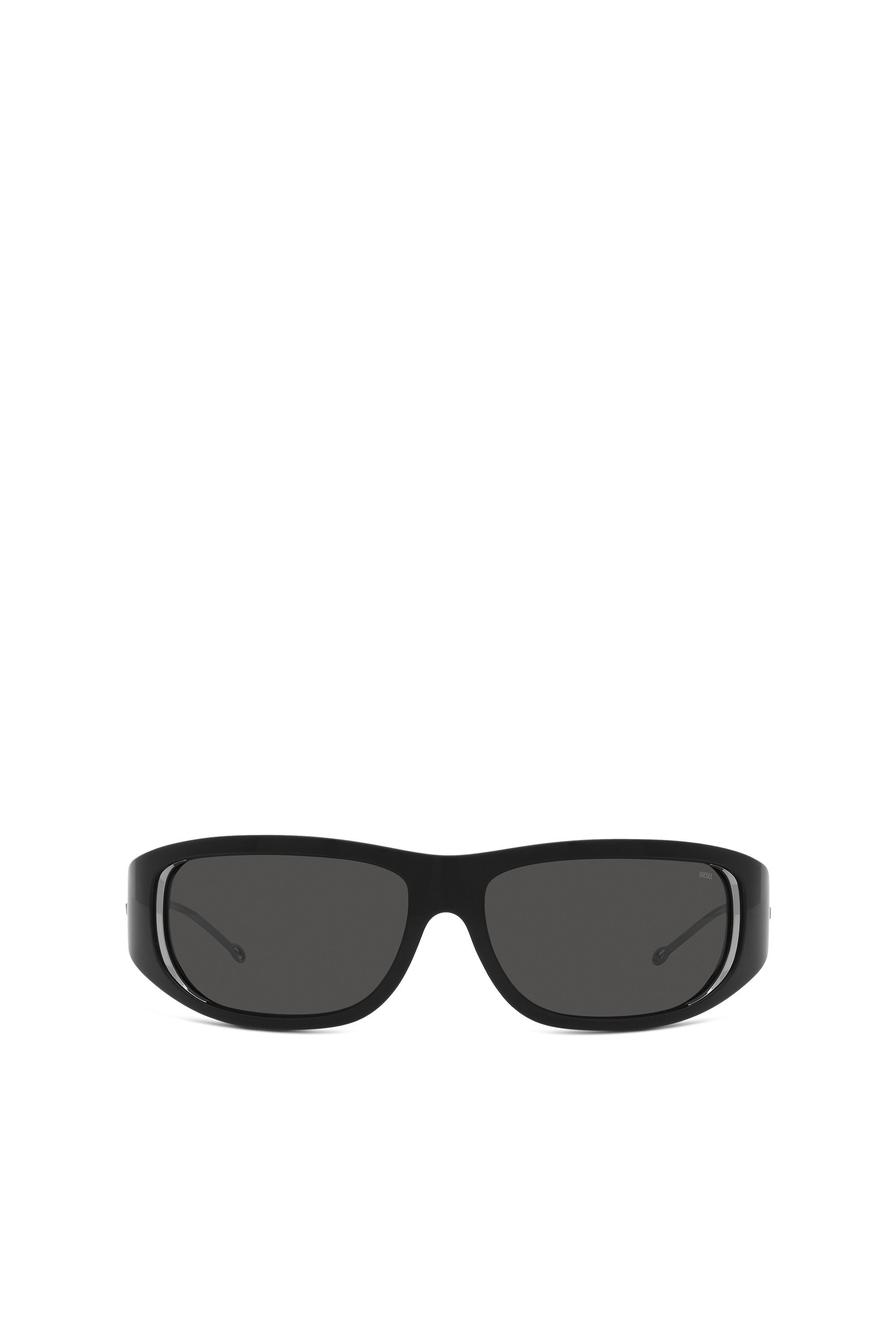 Diesel - 0DL3001, Unisex Wraparound style sunglasses in Black - Image 1