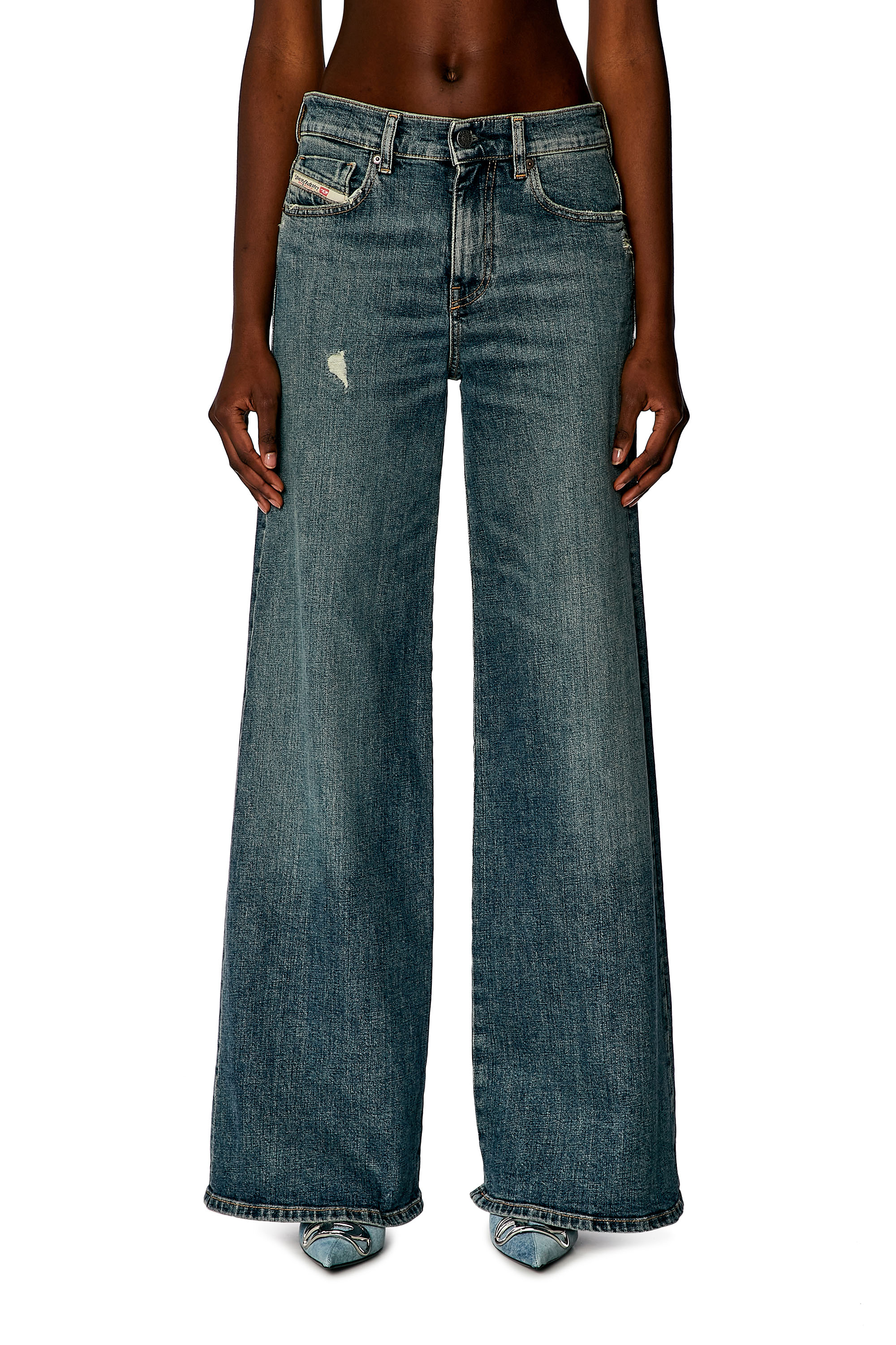 Diesel - Woman Bootcut and Flare Jeans 1978 D-Akemi 0DQAC, Medium blue - Image 2