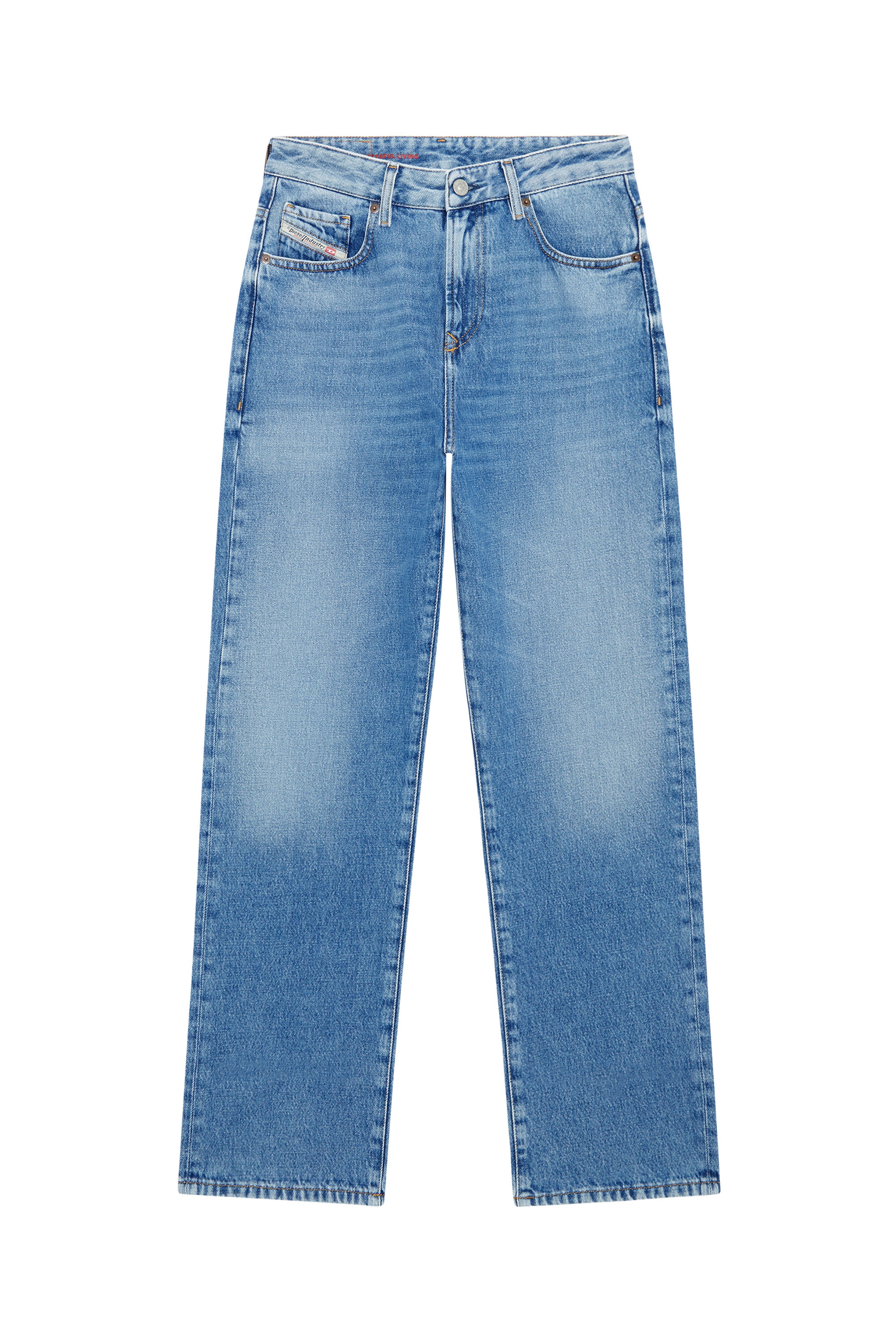 Diesel - Woman Straight Jeans 1999 D-Reggy 09C15, Light Blue - Image 5