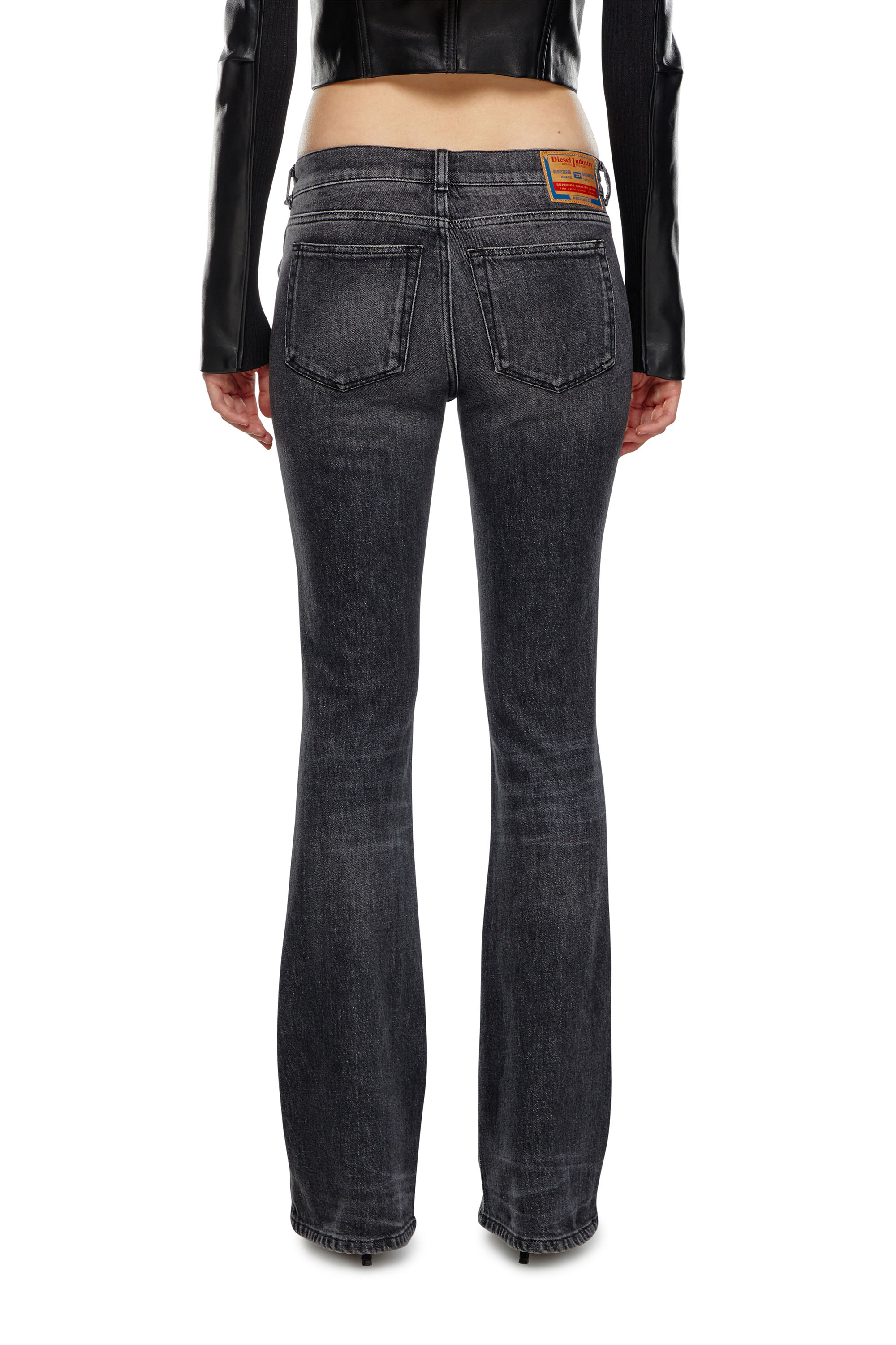 Diesel - Woman Bootcut and Flare Jeans 1969 D-Ebbey 0CKAH, Black/Dark grey - Image 3