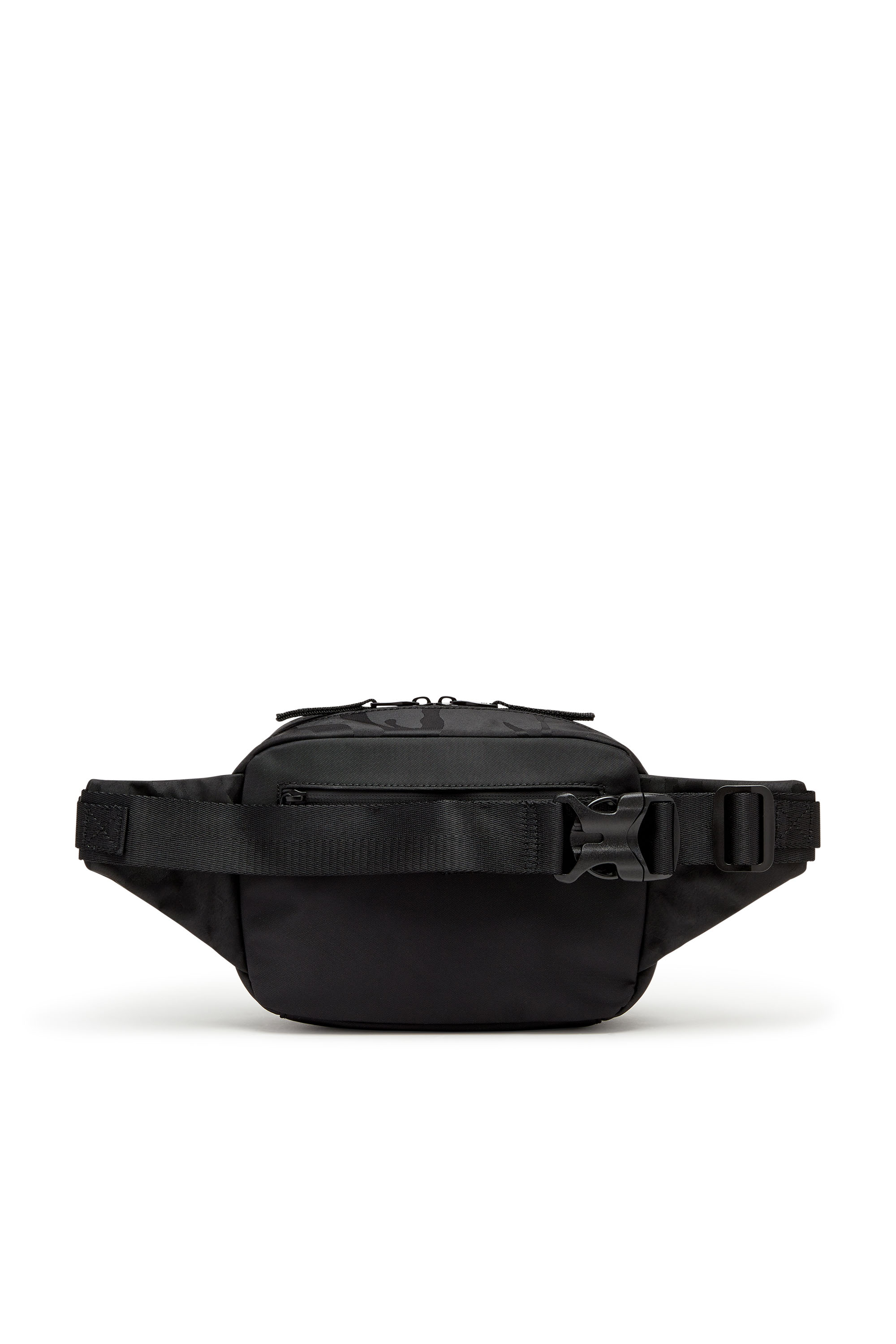 Diesel - DSRT BELTBAG, Man Dsrt-Utility belt bag in printed nylon in Black - Image 2