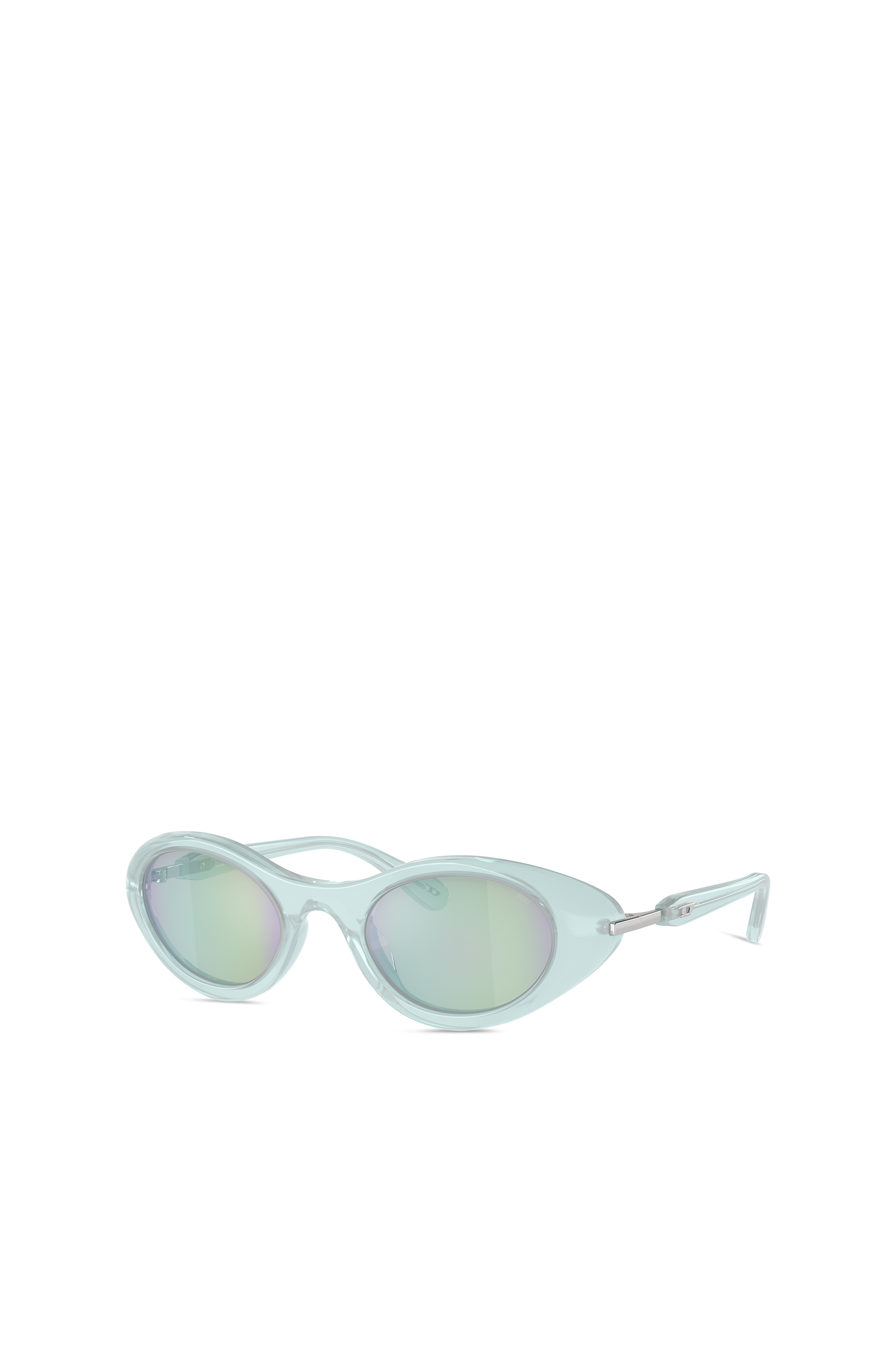 Diesel - 0DL2004, Unisex Wrap-around shape sunglasses in Blue - Image 4