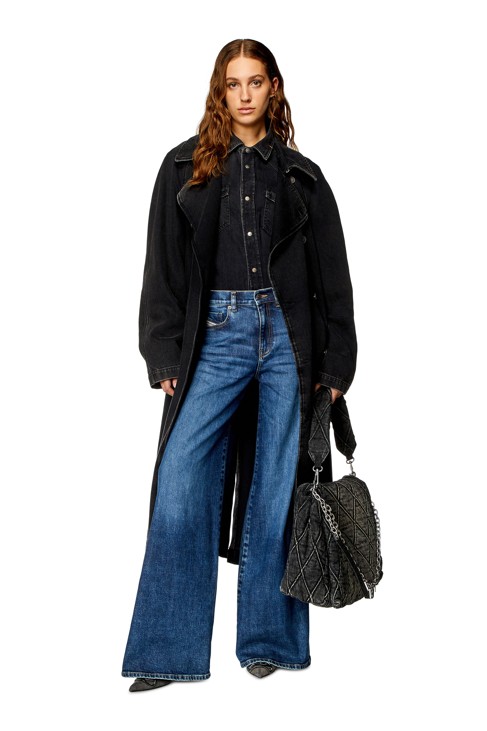 Diesel - Woman Bootcut and Flare Jeans 1978 D-Akemi 0PFAZ, Dark Blue - Image 1