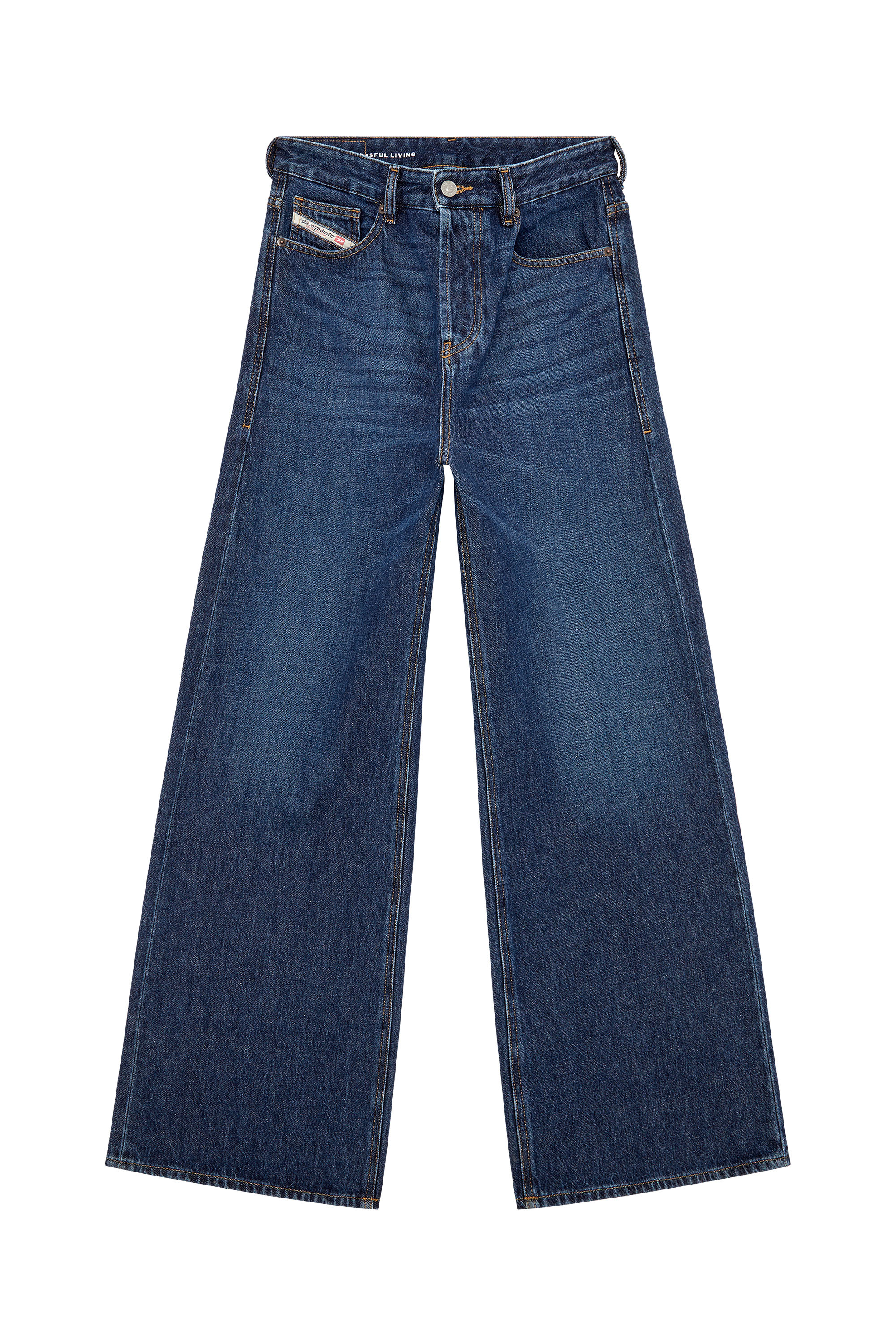 Diesel - Woman Straight Jeans 1996 D-Sire 09C03, Dark Blue - Image 5
