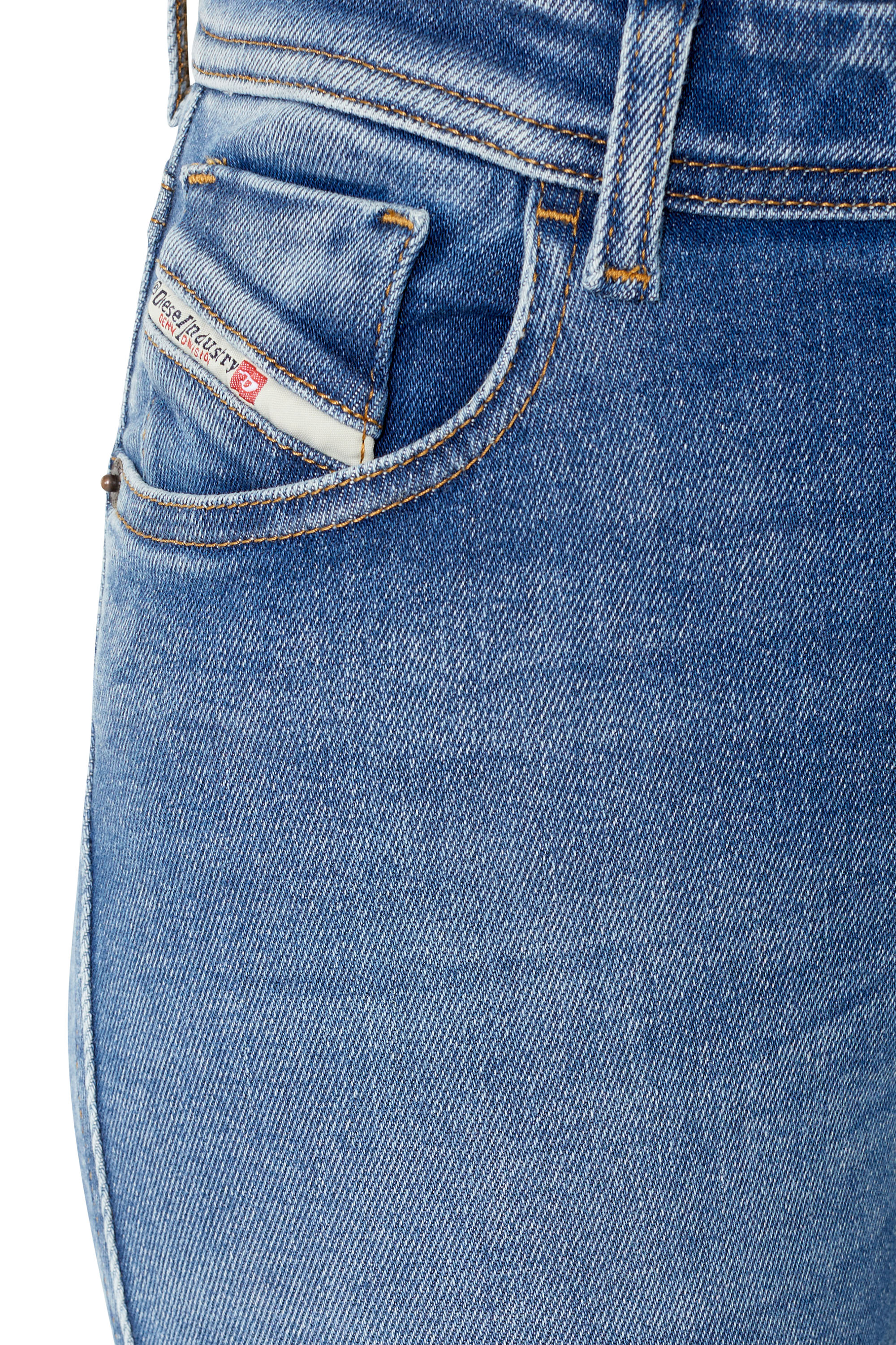 Diesel - Woman Super skinny Jeans 2017 Slandy 09D62, Medium blue - Image 4