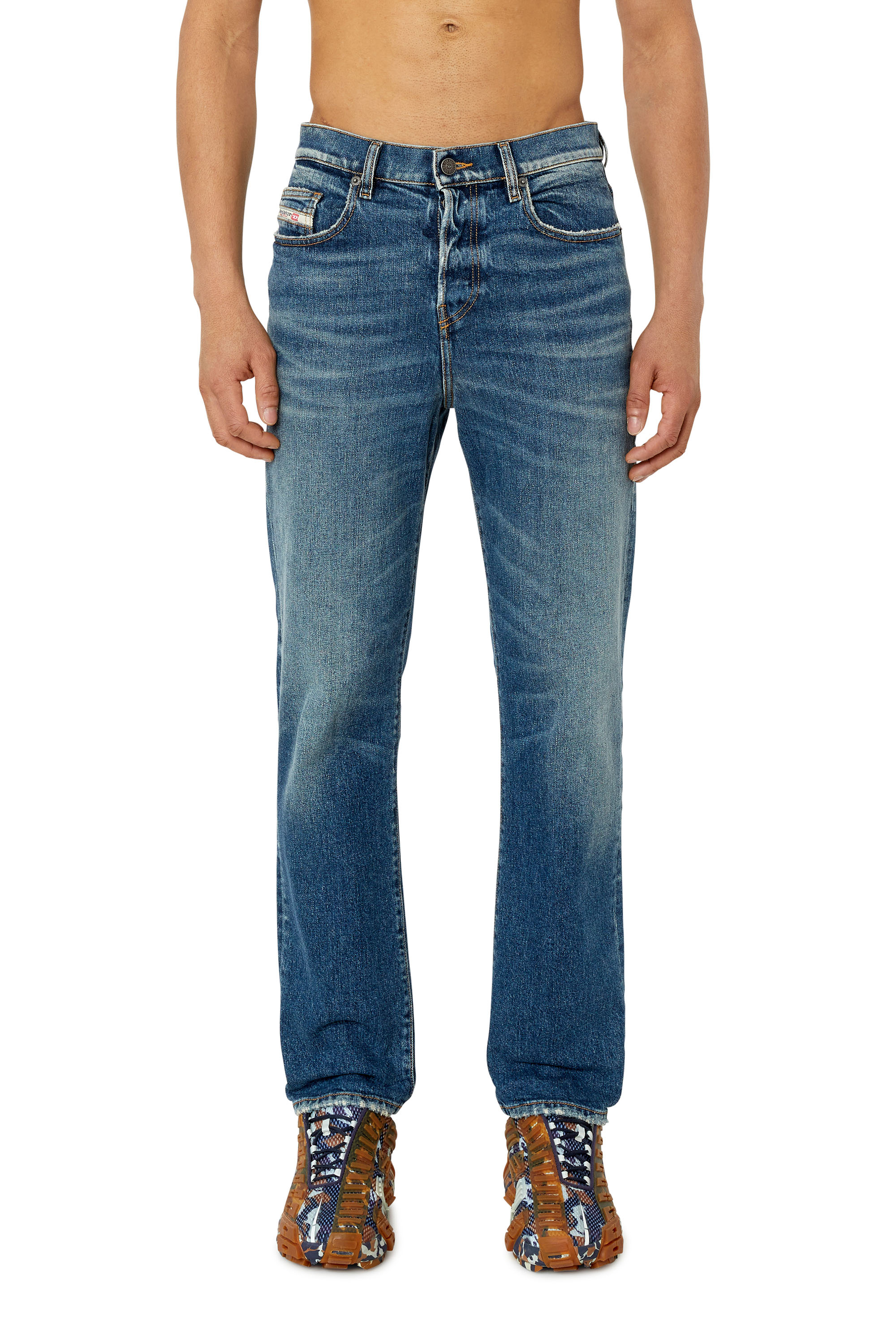 Diesel - Man Straight Jeans 2020 D-Viker 007L1, Medium blue - Image 1
