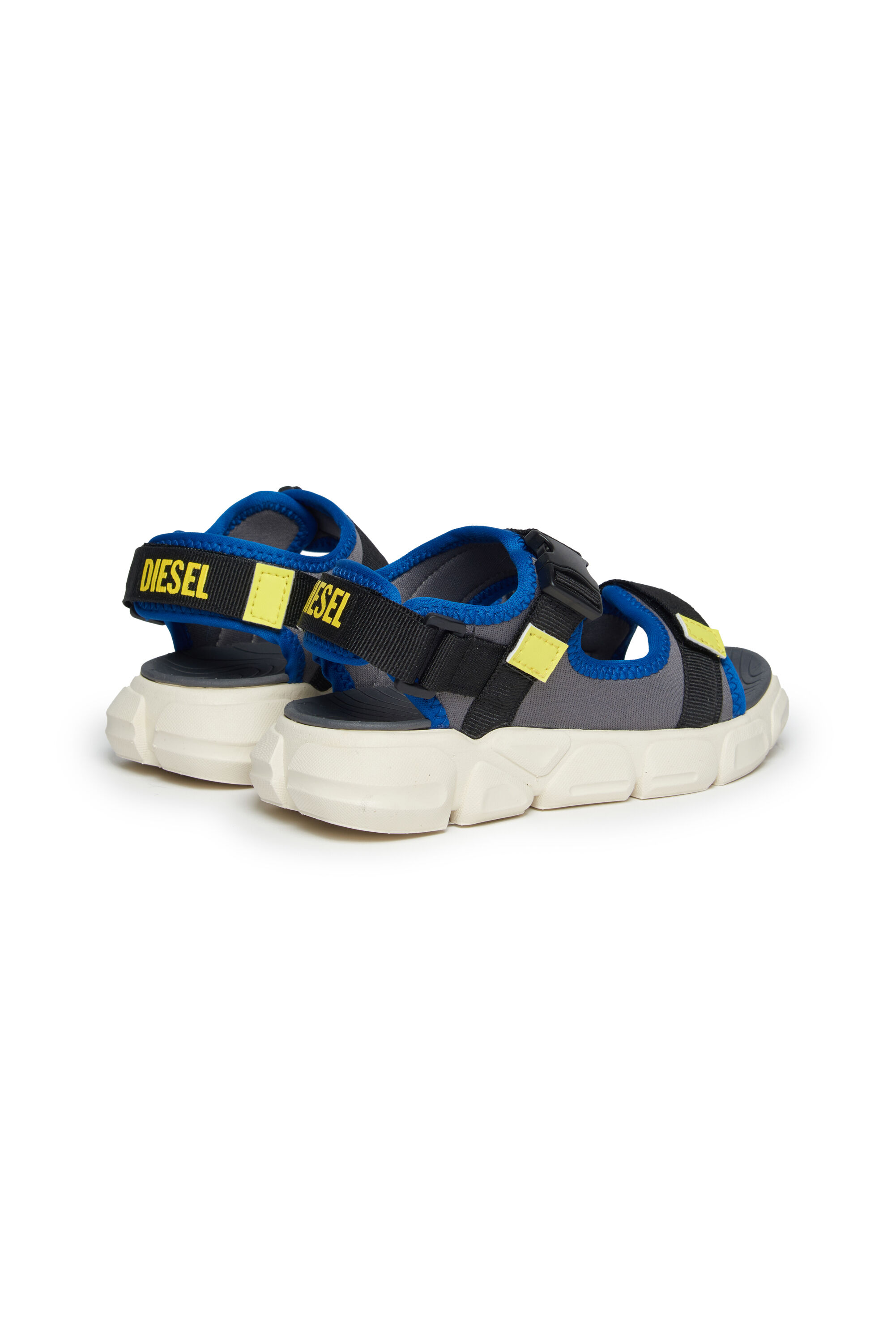 Diesel - S-PORT SX1 BK, Unisex Velcro strap sandal with contrast trims in Multicolor - Image 3