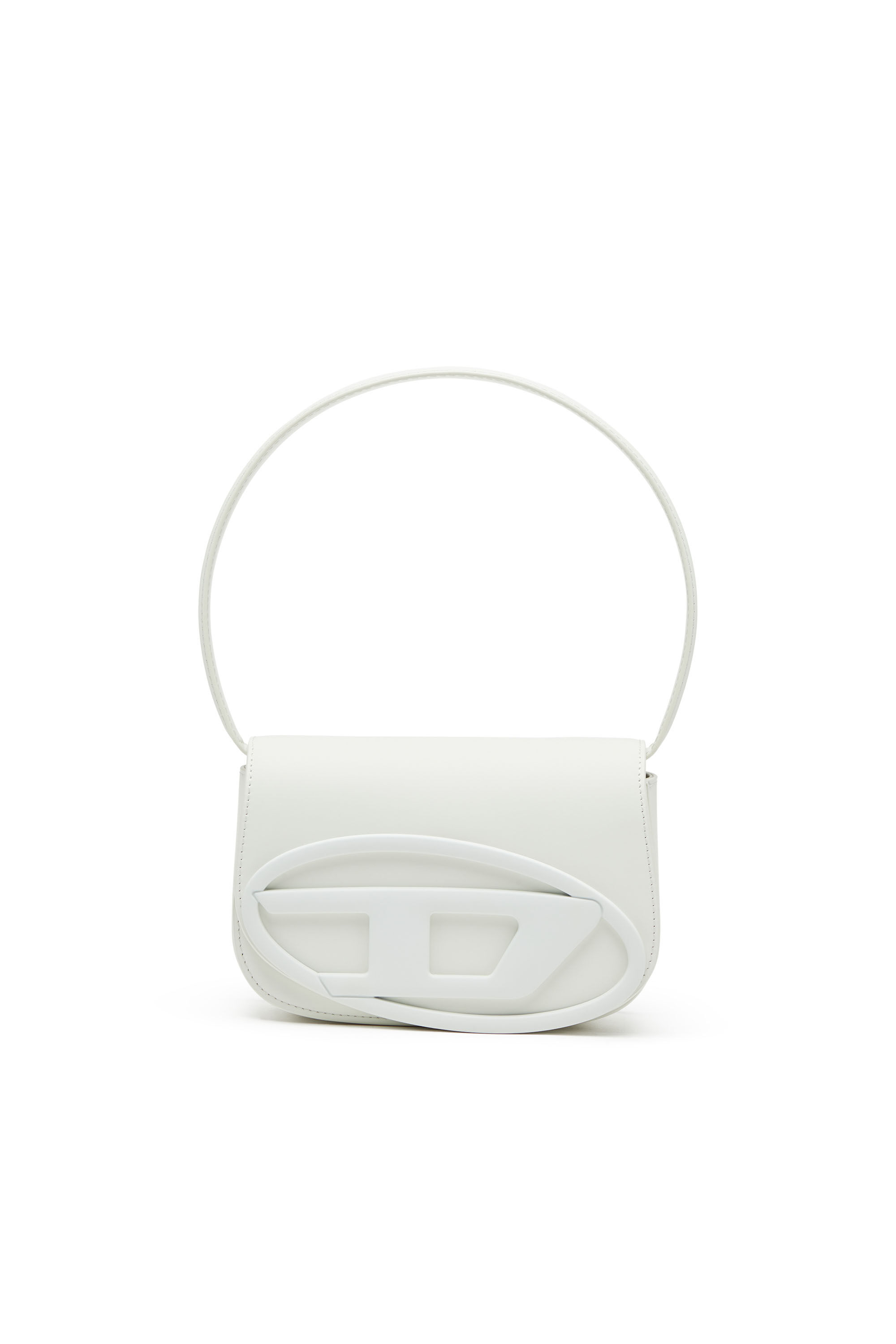 Diesel - 1DR, Woman's 1DR-Iconic shoulder bag in matte leather in White - 6